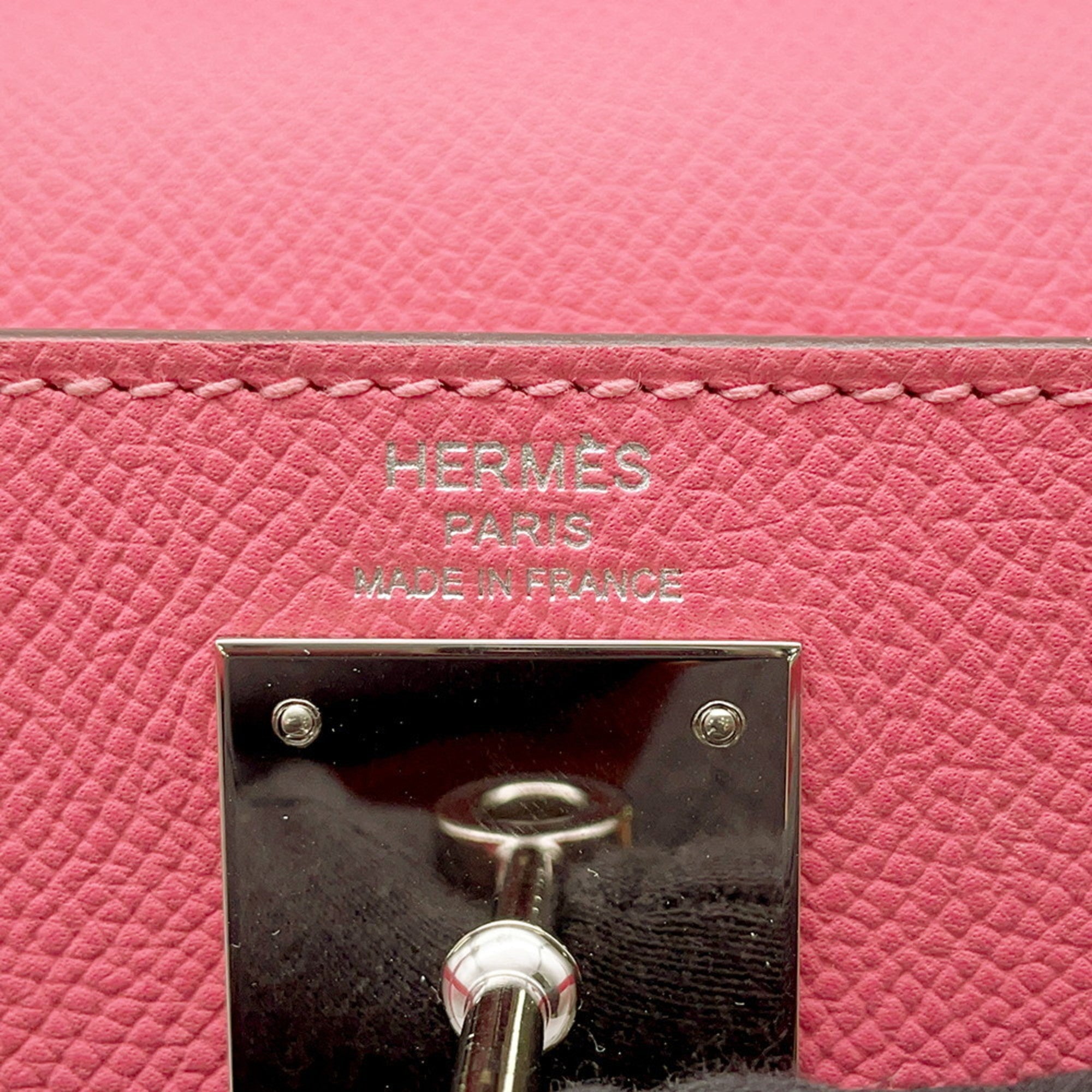 Hermes Kelly Rose Azalee Epsom Leather Handbag (Pre-Owned)