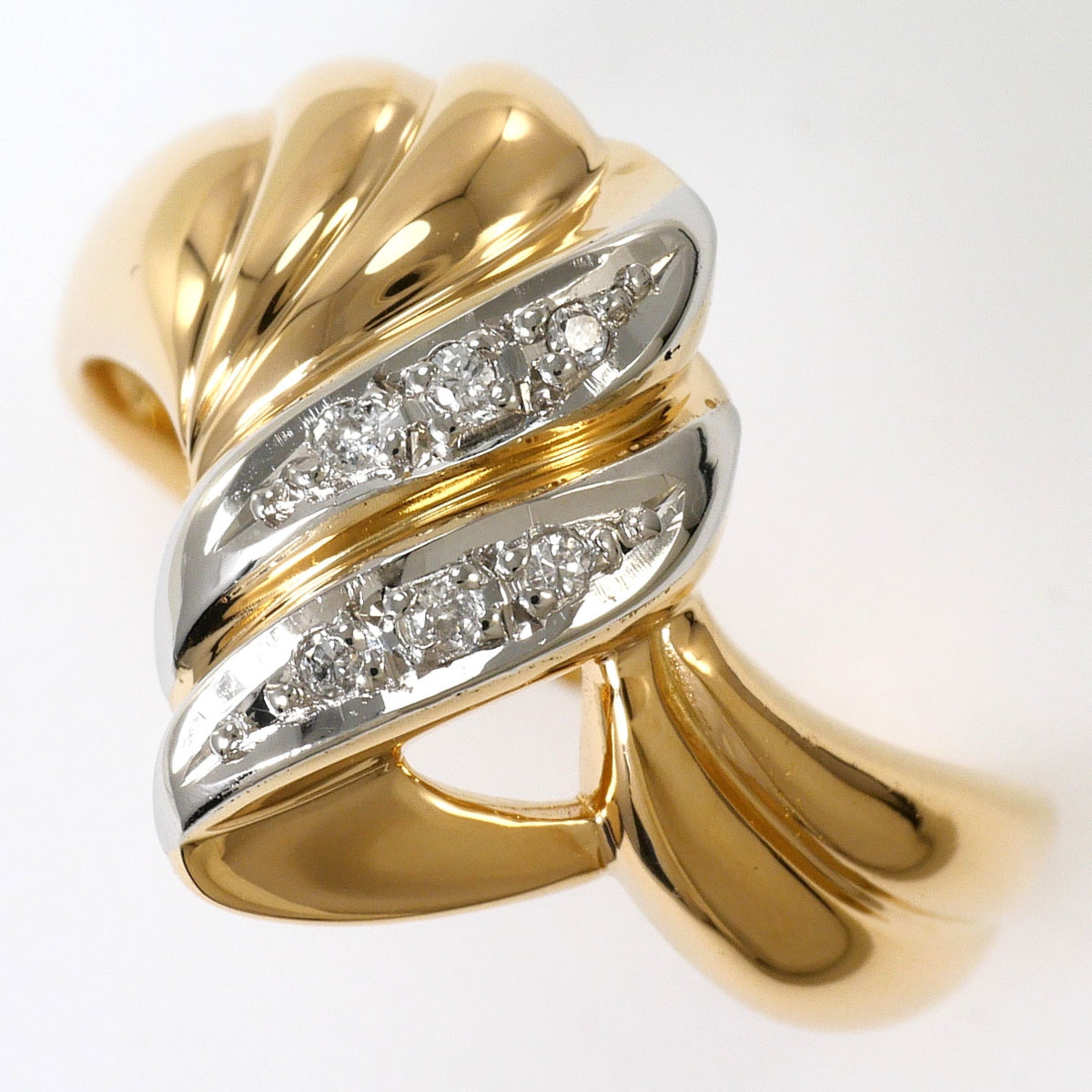 Unbranded Platinum Yellow Gold Yellow Gold (18K) Platinum 900 Band Ring (Pre-Owned)