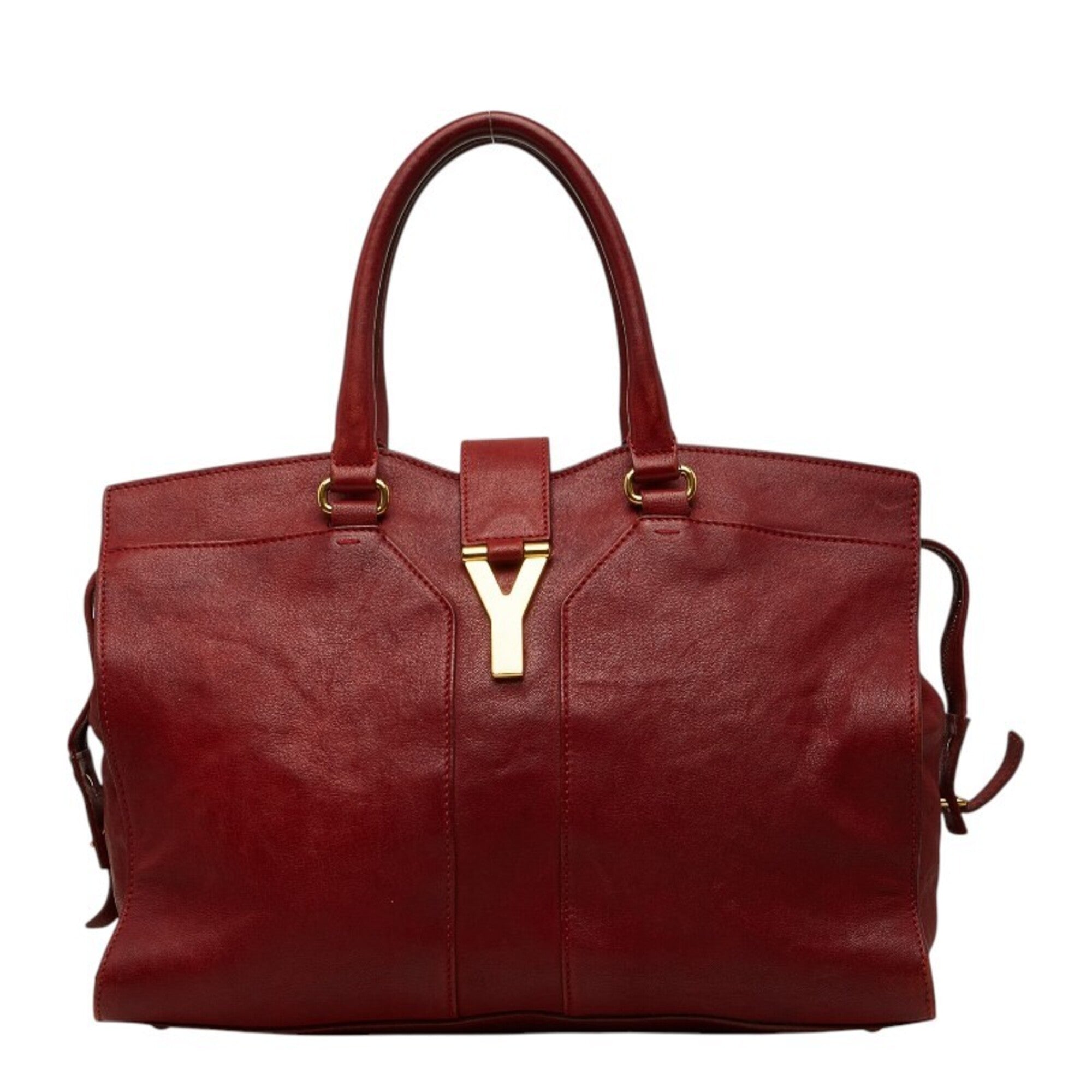 Saint Laurent Red Color Leather Handbag (Pre-Owned)