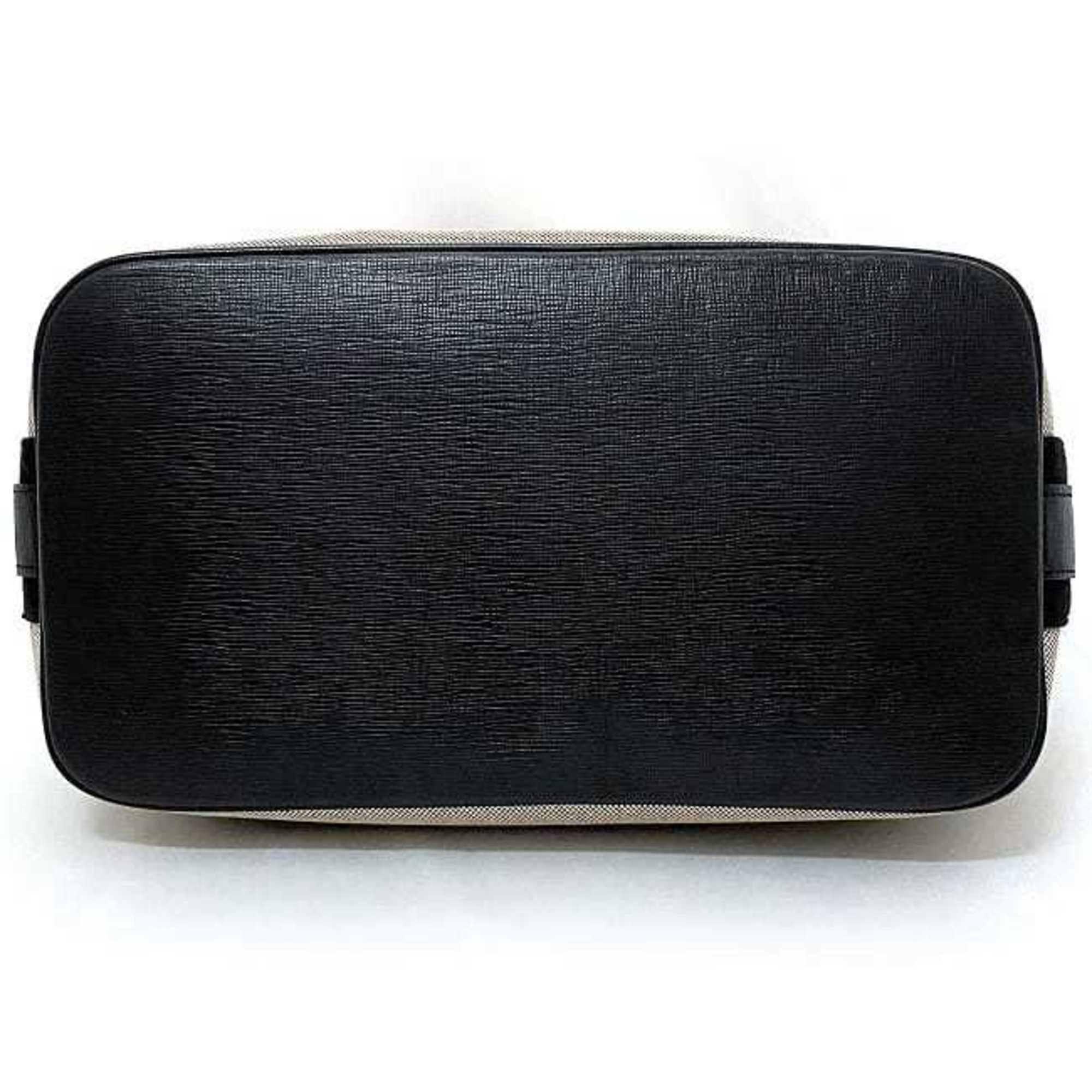 Burberry Black Canvas Shoulder Bag (Pre-Owned)