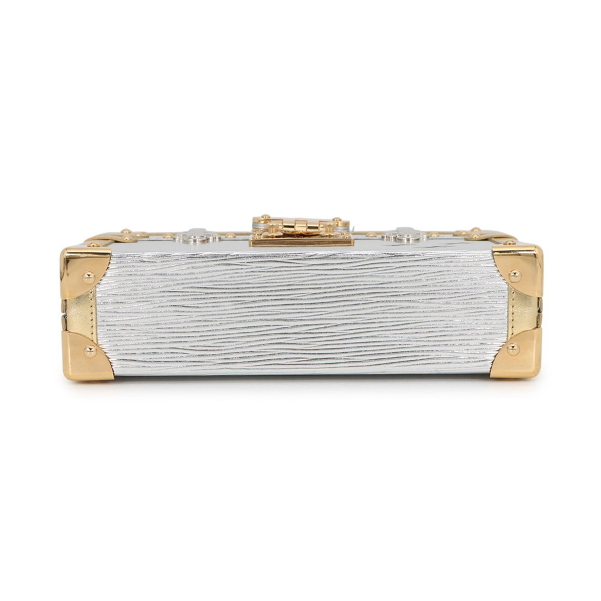 Louis Vuitton Gold Silver Clutch Bag Handbag Shoulder Bag (Pre-Owned)