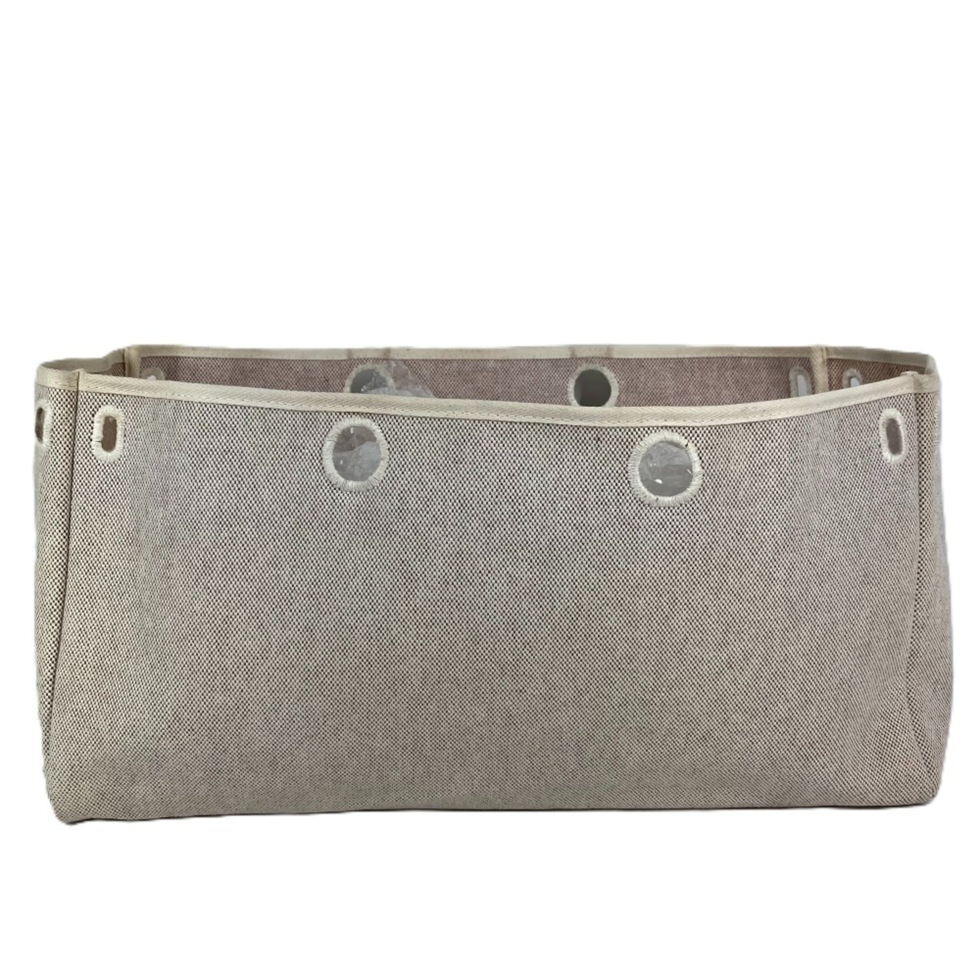 Hermes Beige Toile H Handbag Shoulder Bag (Pre-Owned)