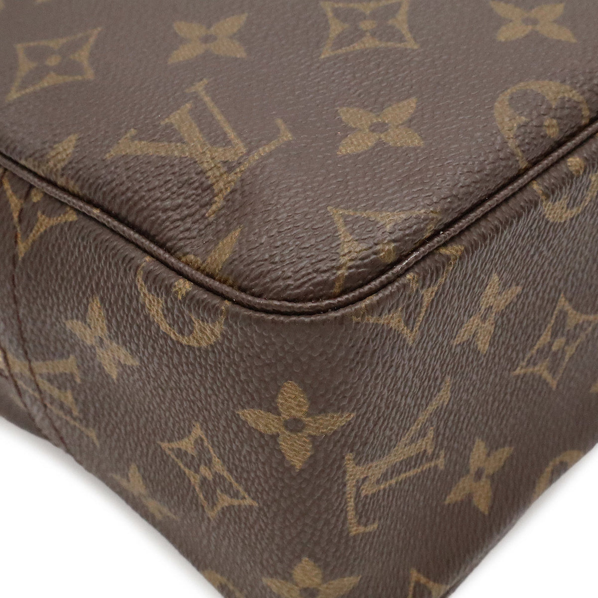 Louis Vuitton Brown Monogram Canvas Pvc Coated Canvas Clutch Bag Pouch (Pre-Owned)