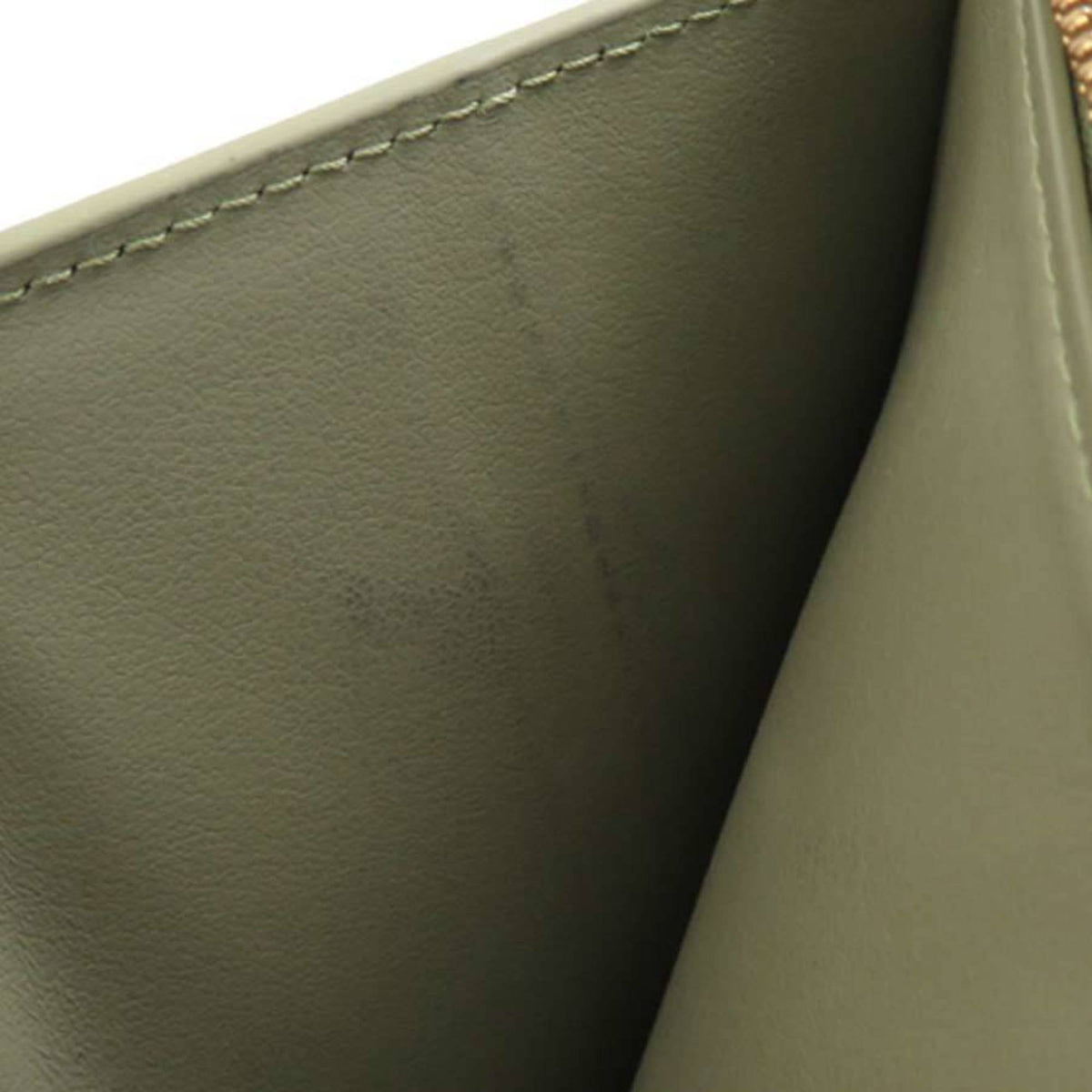 Bottega Veneta Green Leather Wallet (Bi-Fold) (Pre-Owned)