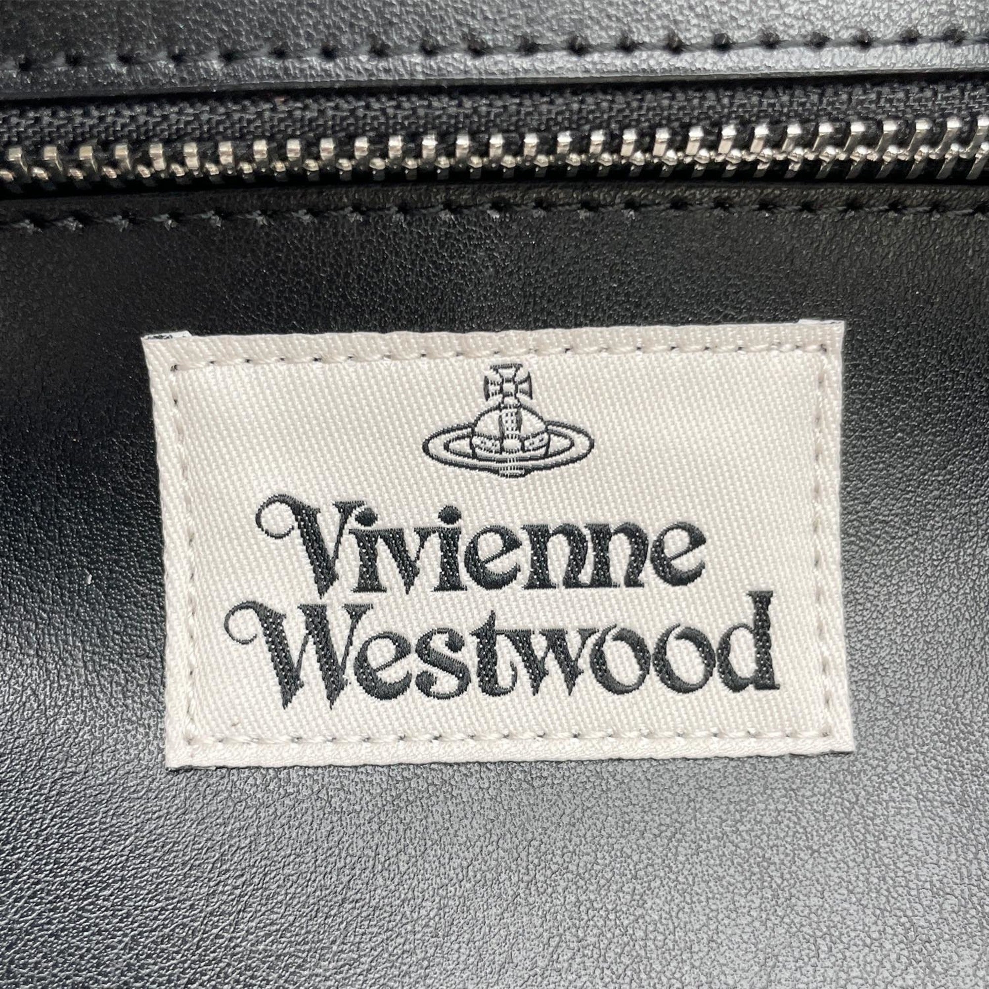 Vivienne Westwood Black Leather Backpack (Pre-Owned)