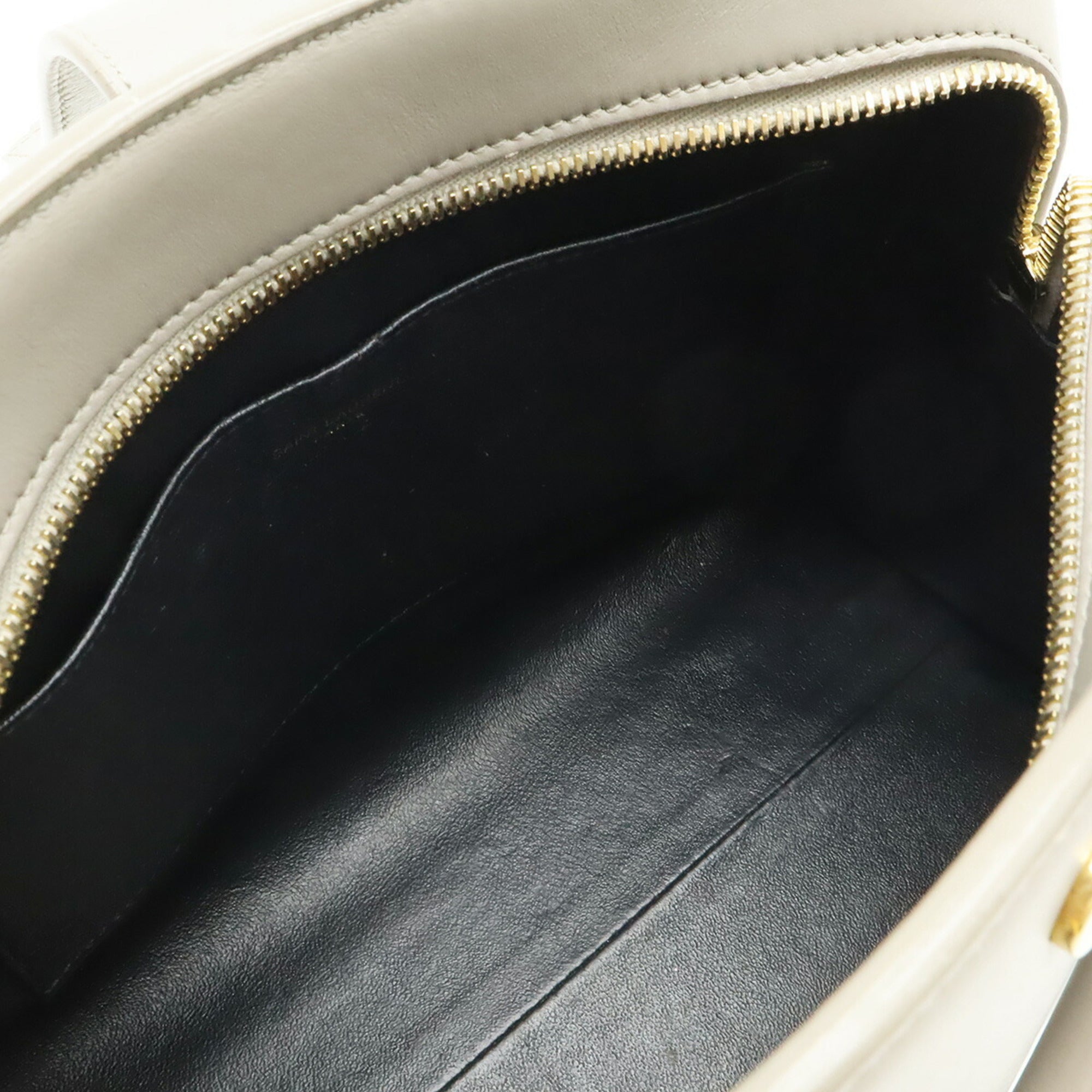 Yves Saint Laurent Gray Leather Handbag (Pre-Owned)
