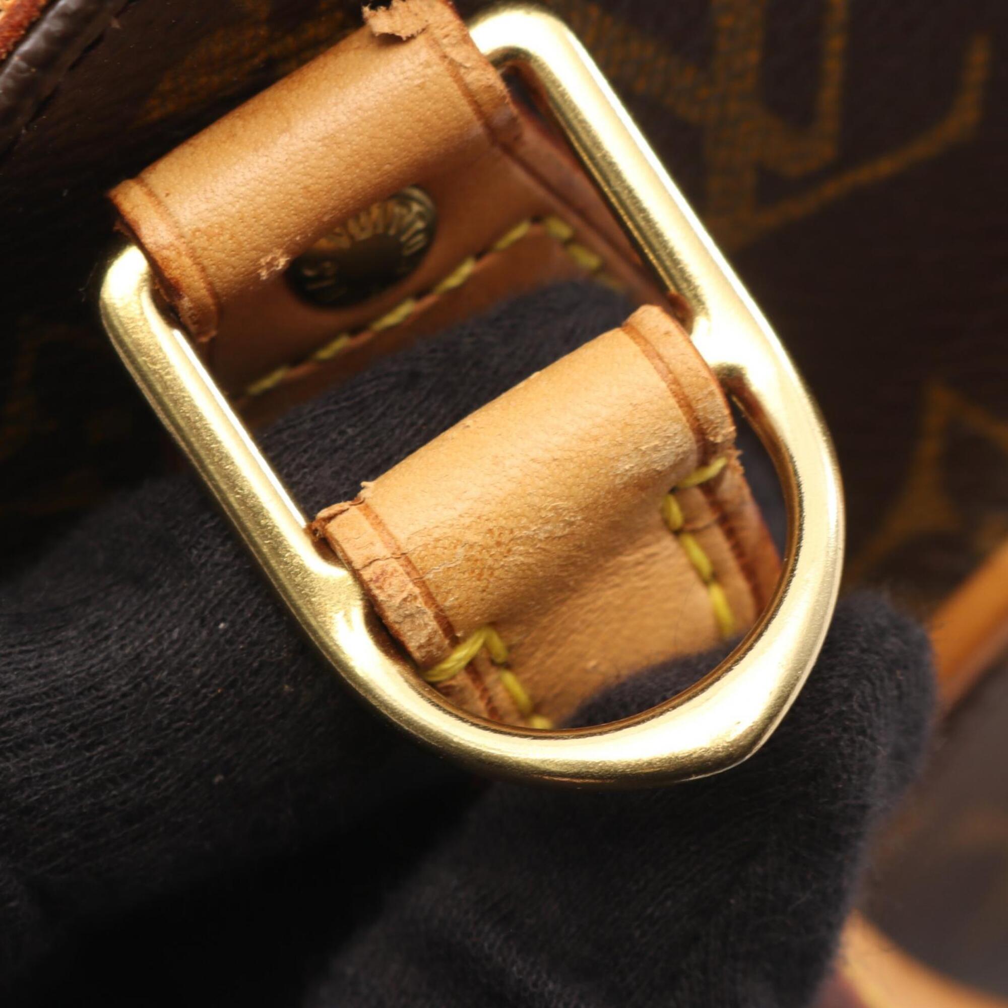 Louis Vuitton Monogram Brown Coated Canvas Handbag (Pre-Owned)