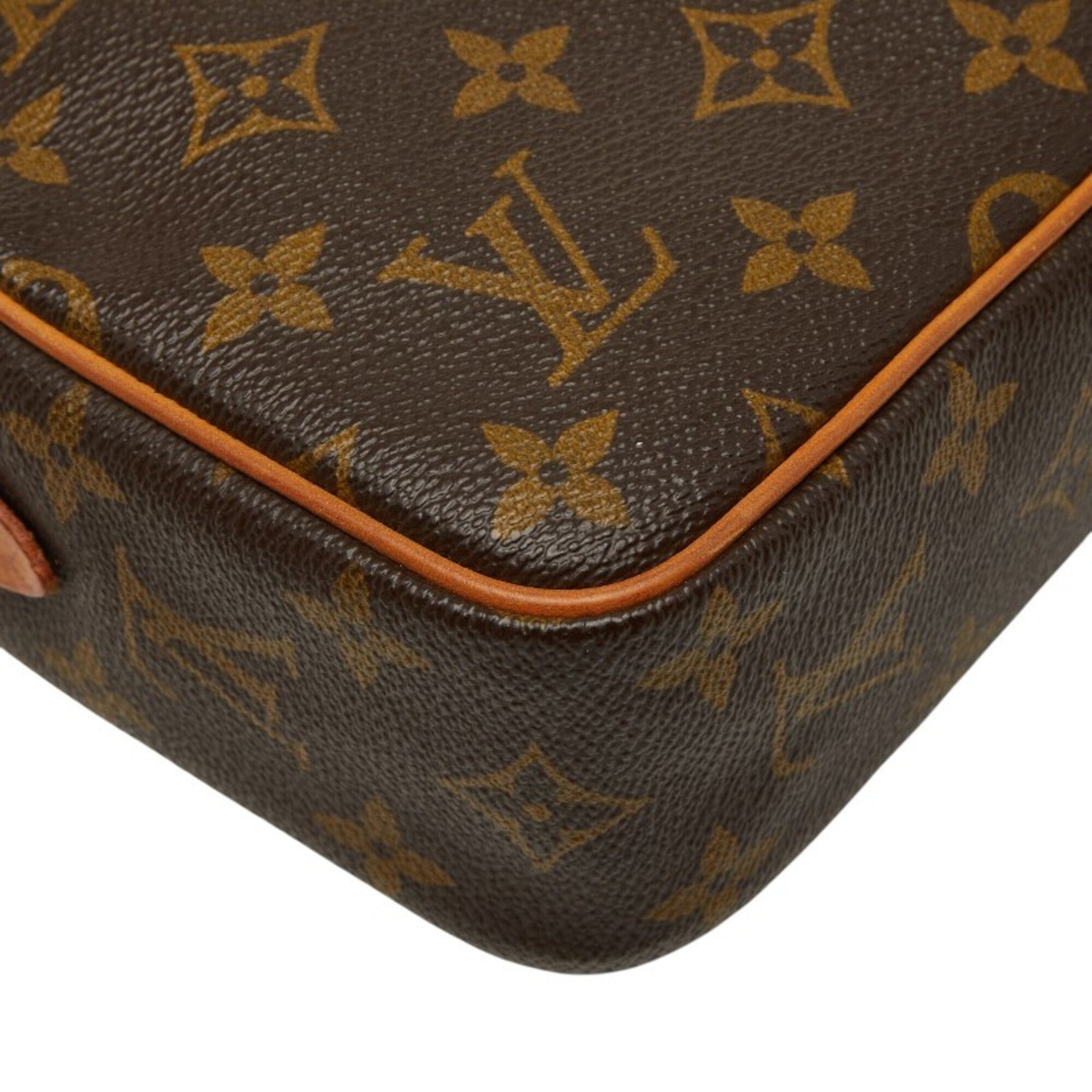 Louis Vuitton Brown Pvc Leather Clutch Bag (Pre-Owned)