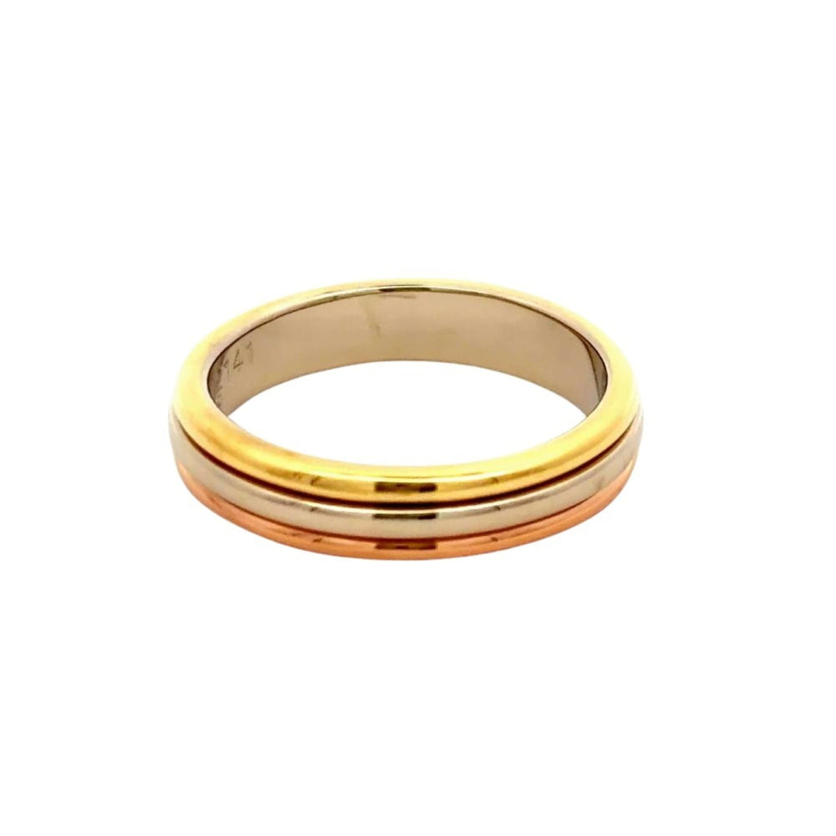Cartier Louis Cartier Yellow Gold (18K) Pink Gold (18K) White Gold (18K) Band Ring (Pre-Owned)