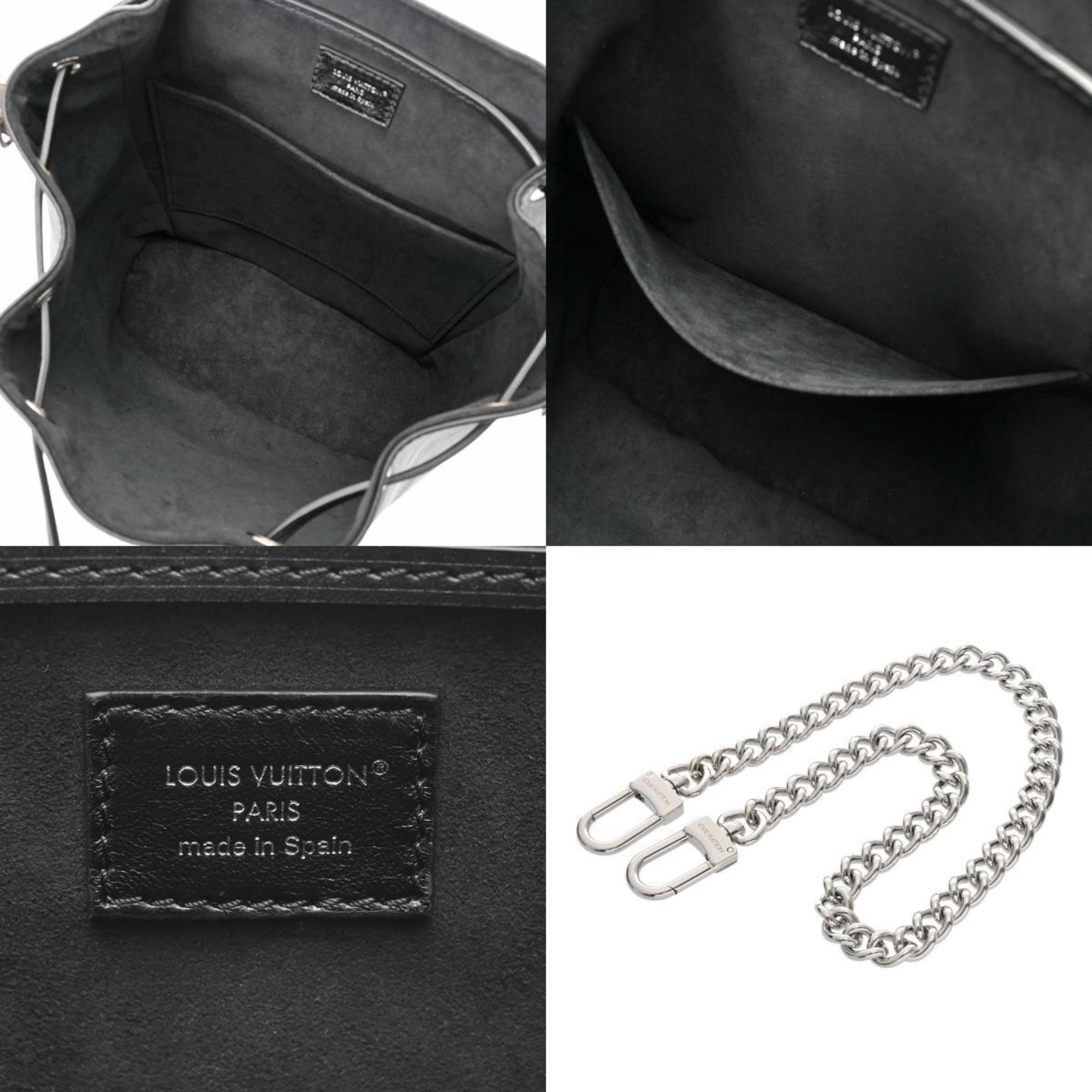 Louis Vuitton Black Leather Monogram Backpack (Pre-Owned)