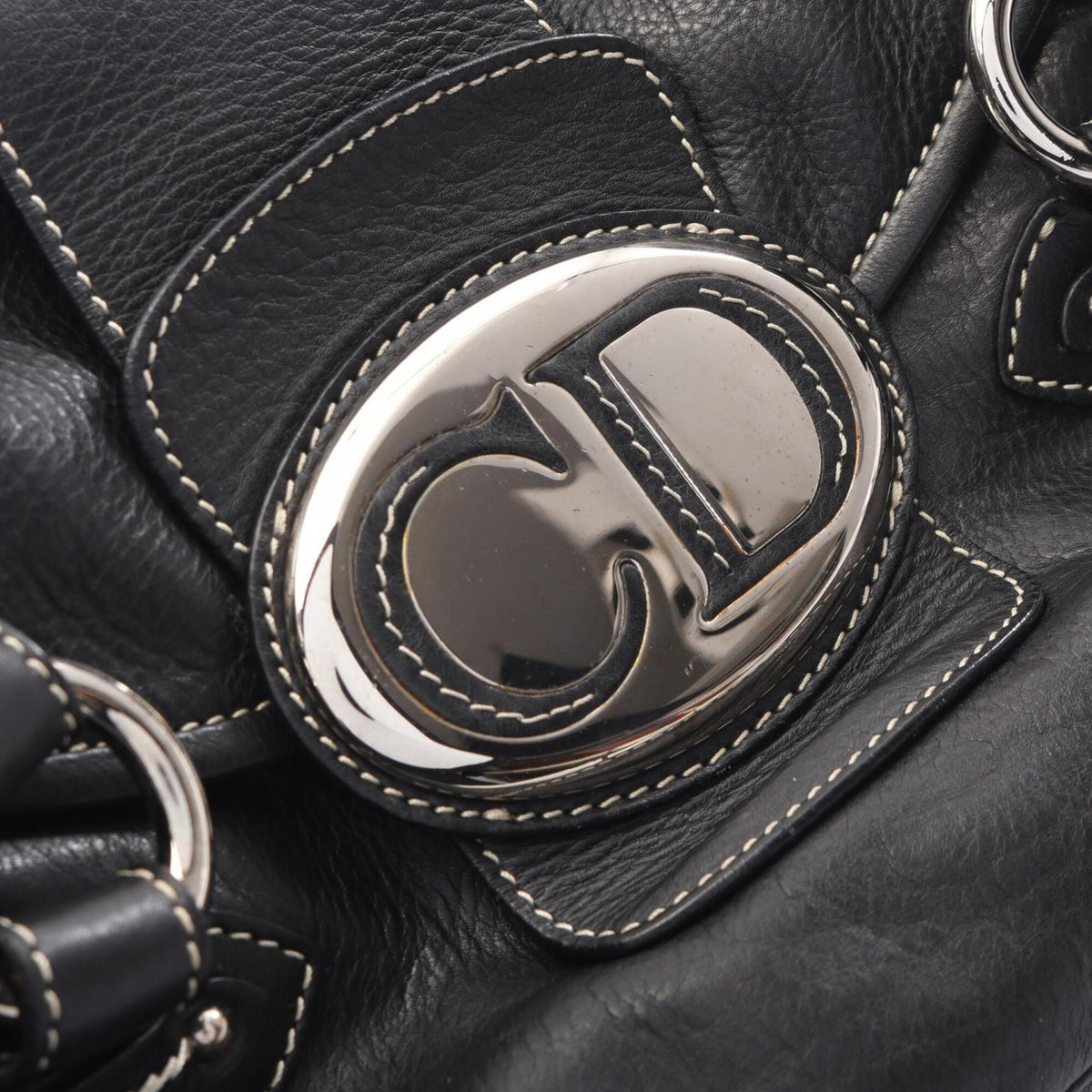 Christian Dior Black Leather Handbag (Pre-Owned)
