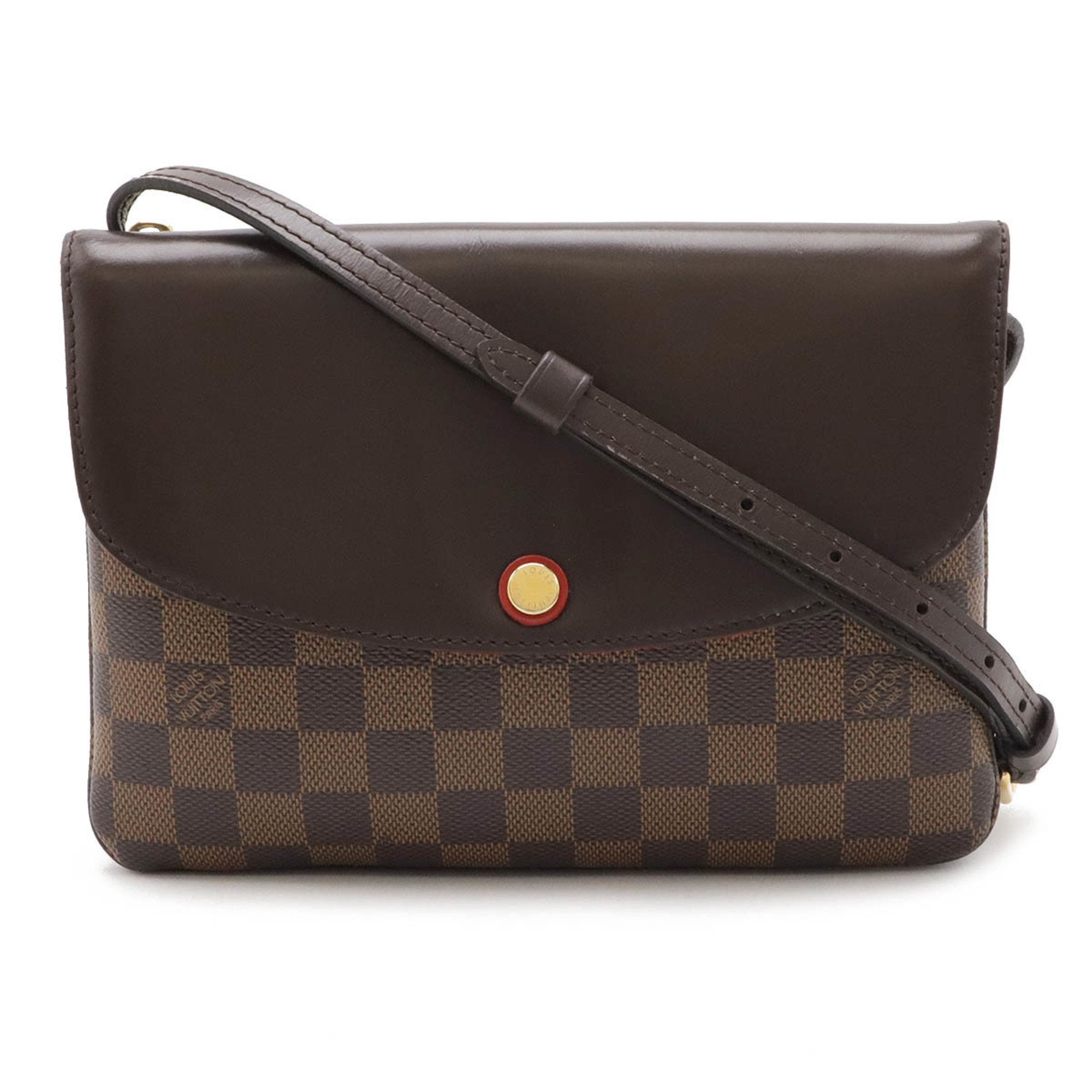 Louis Vuitton Damier Brown Pvc Pochette Shoulder Bag (Pre-Owned)