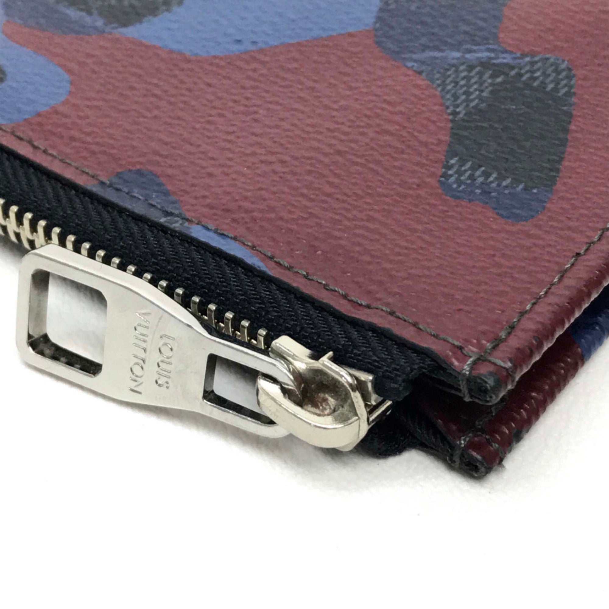 Louis Vuitton Camouflage Multi-Color Damier Graphite Clutch Bag Pochette Pouch (Pre-Owned)