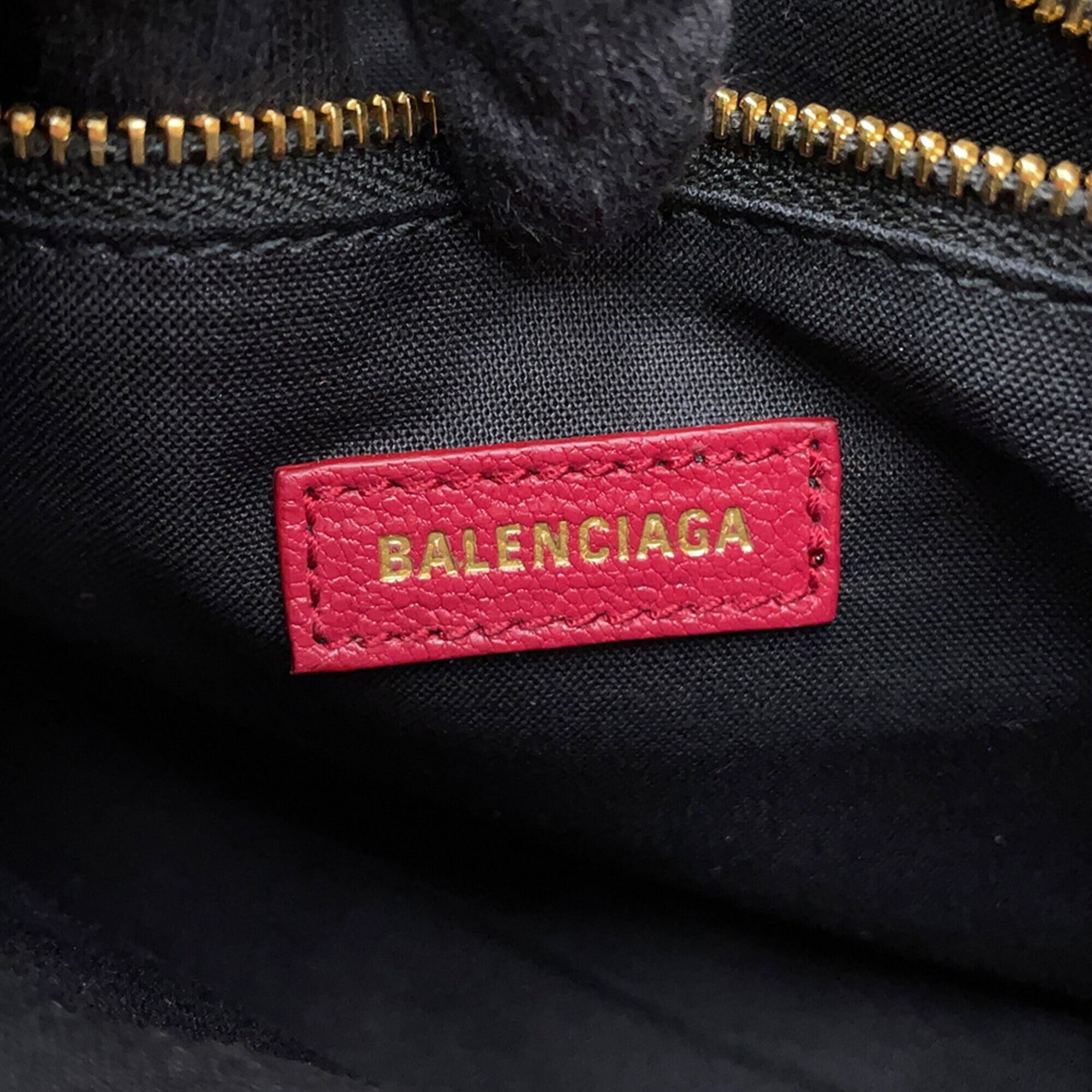 Balenciaga Wine Leather Handbag (Pre-Owned)