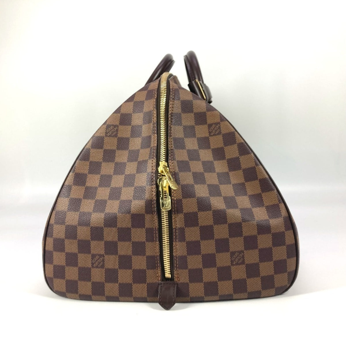 Louis Vuitton Brown Damier Canvas Ebene Damier Canvas Boston Bag (Pre-Owned)