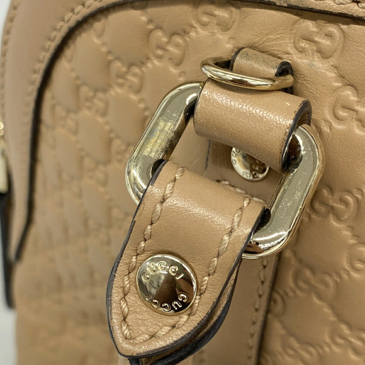 Gucci Beige Leather Handbag (Pre-Owned)