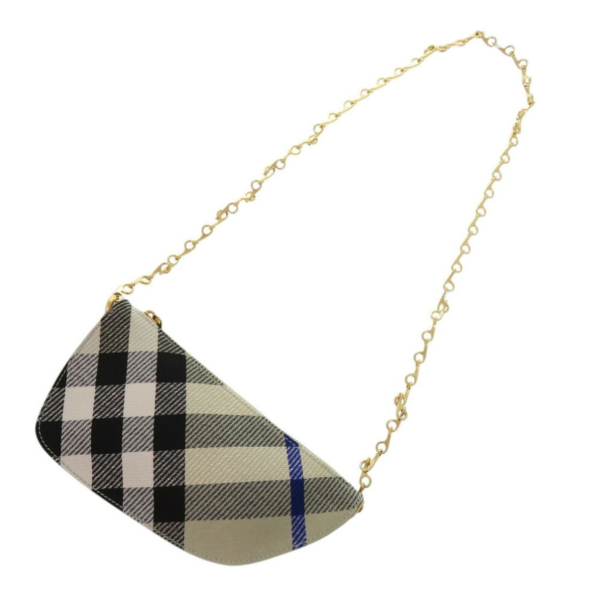 Burberry Beige Canvas Shoulder Bag (Pre-Owned)
