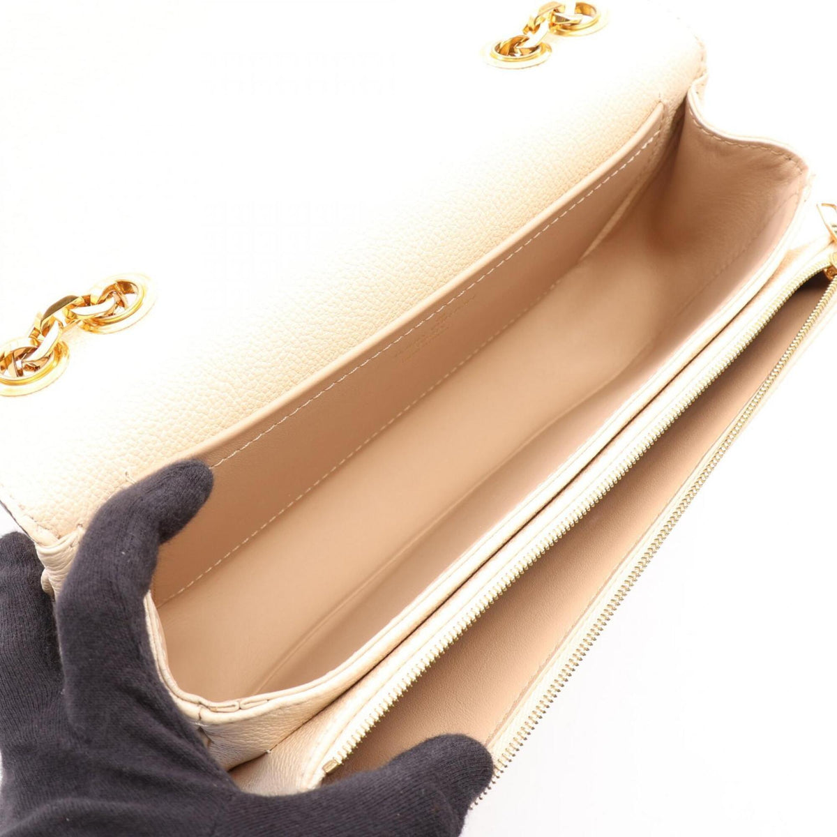 Louis Vuitton Beige Monogram Empreinte Leather Handbag Shoulder Bag (Pre-Owned)