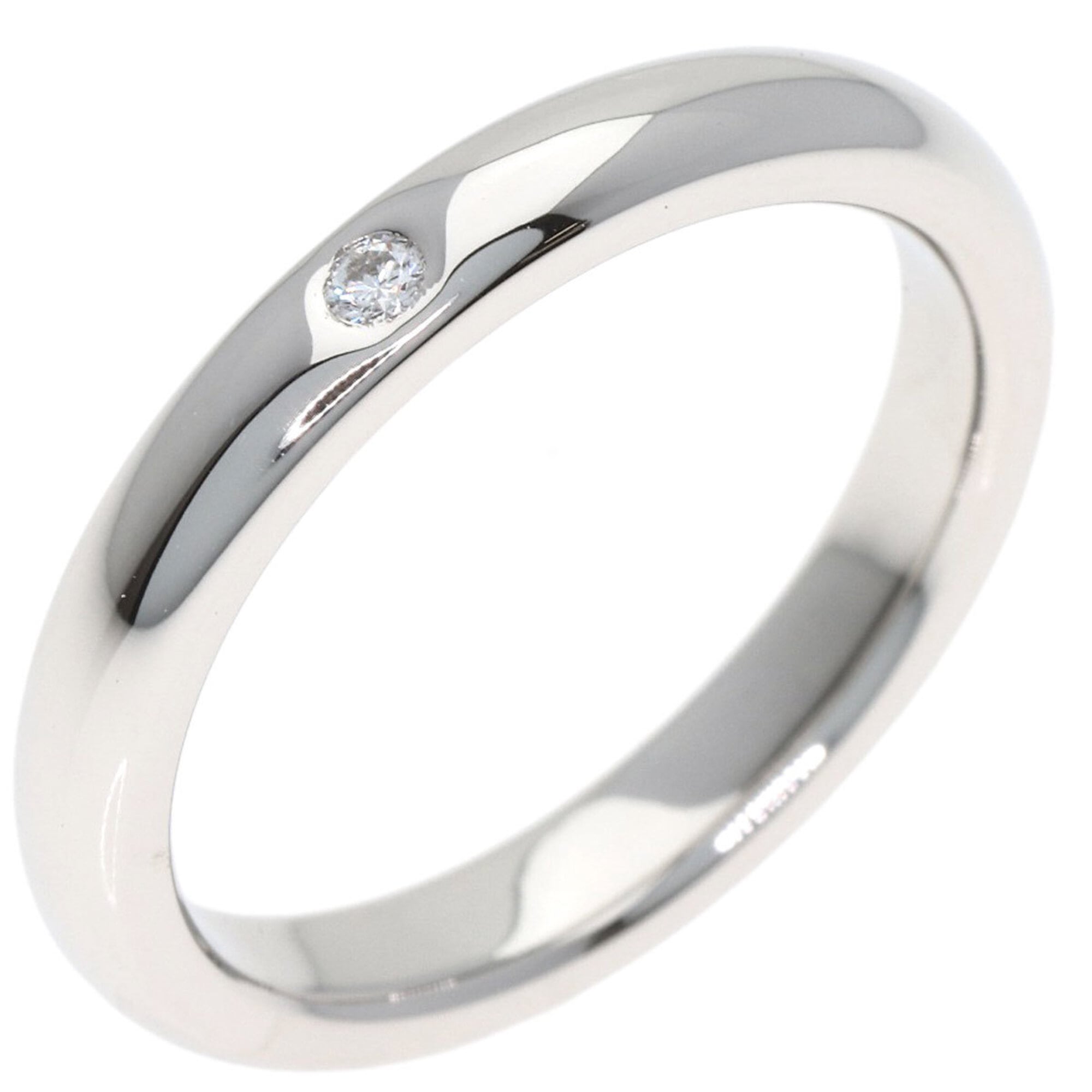 Tiffany Platinum Platinum 950 Band Ring (Pre-Owned)
