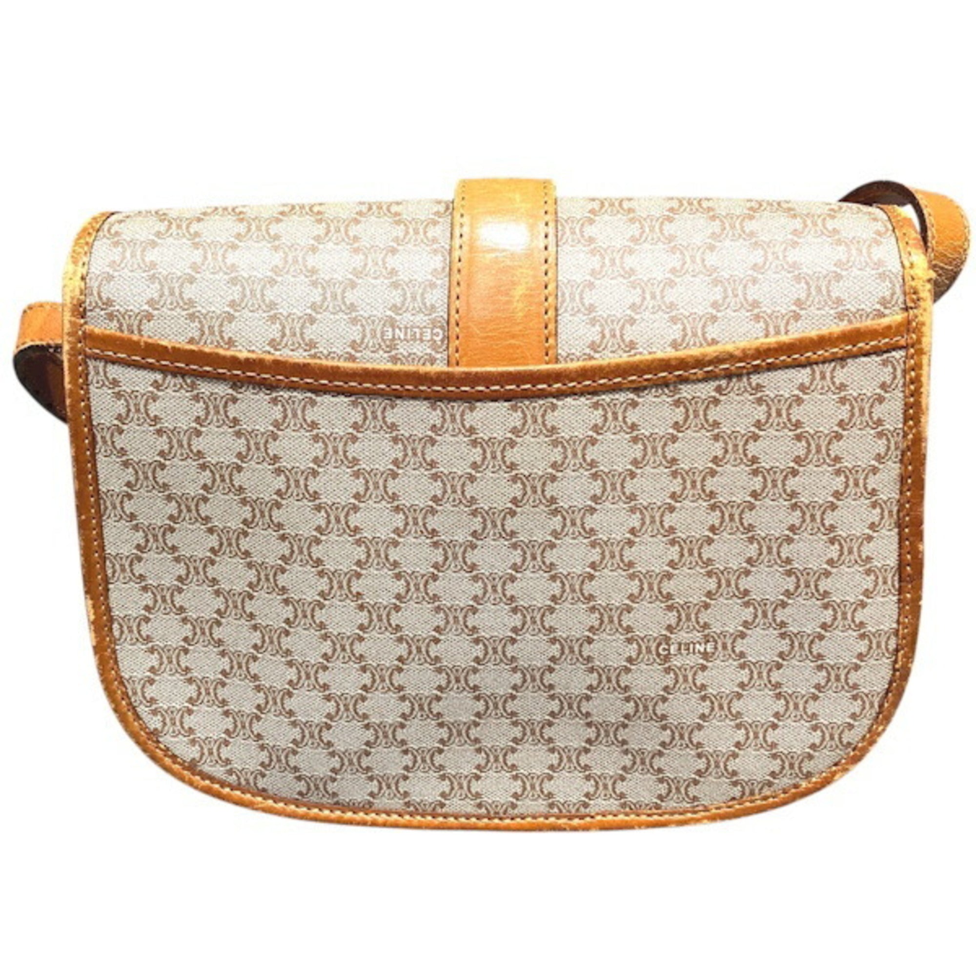 Celine Brown Pvc Leather Shoulder Bag (Pre-Owned)