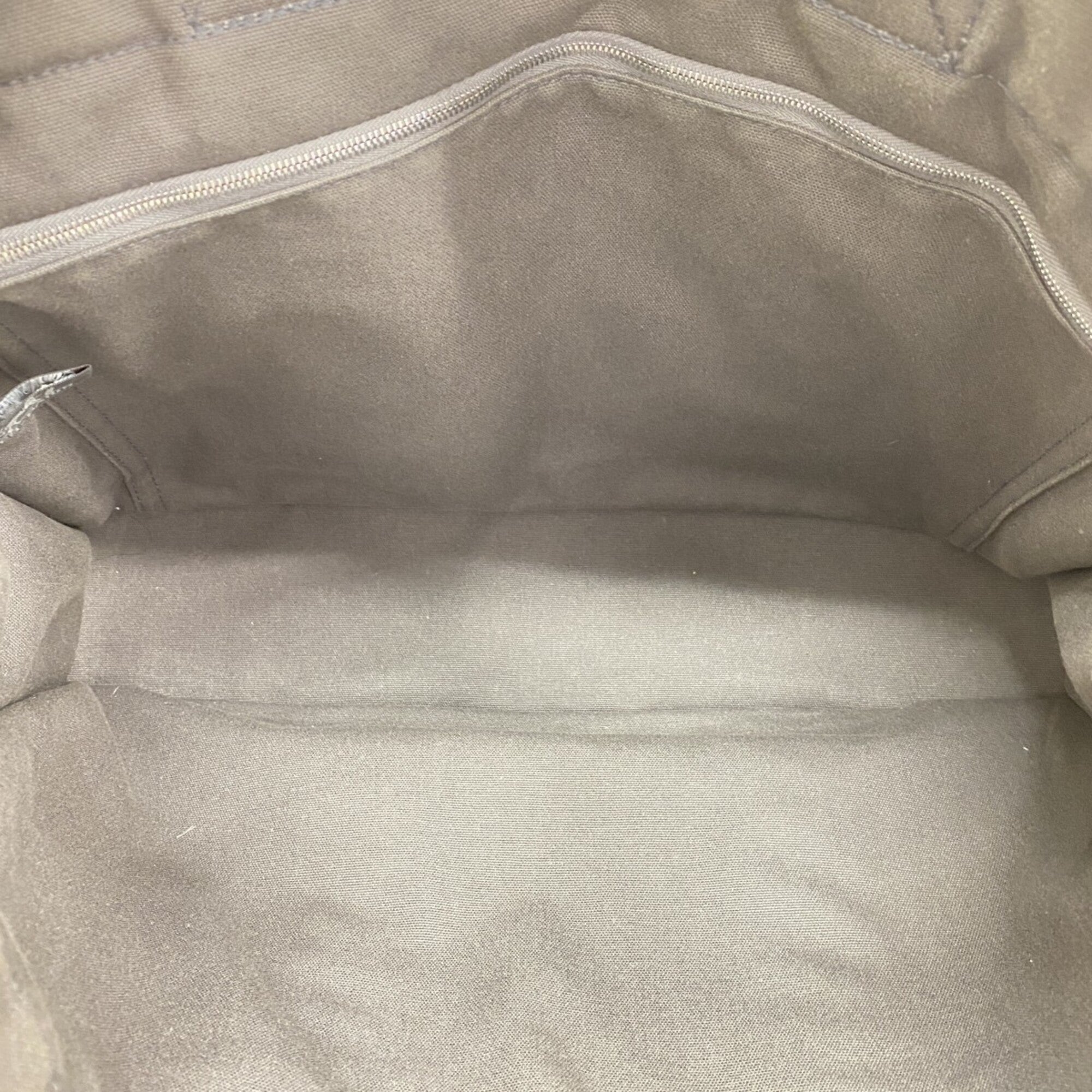Hermes Gray Canvas Tote Bag (Pre-Owned)