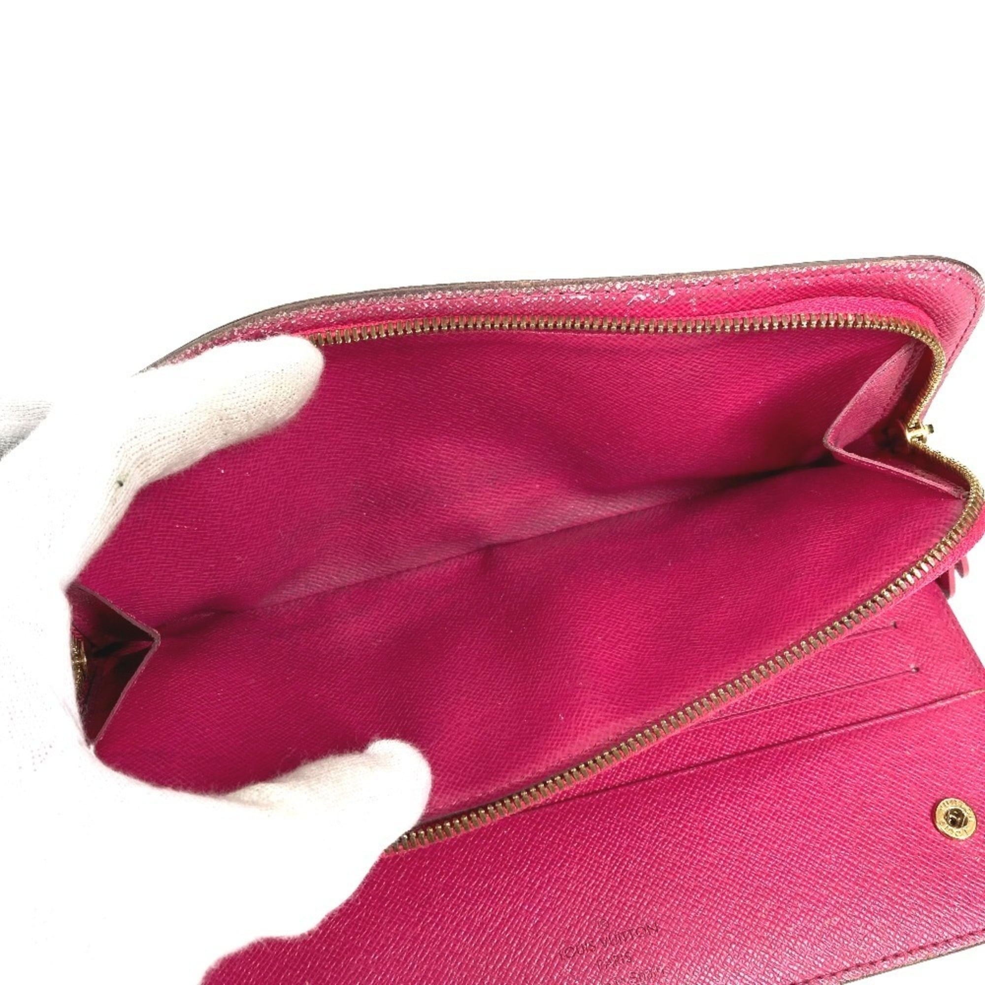 Louis Vuitton Black Pink Monogram Multicolore Long Wallet (Bi-Fold) (Pre-Owned)