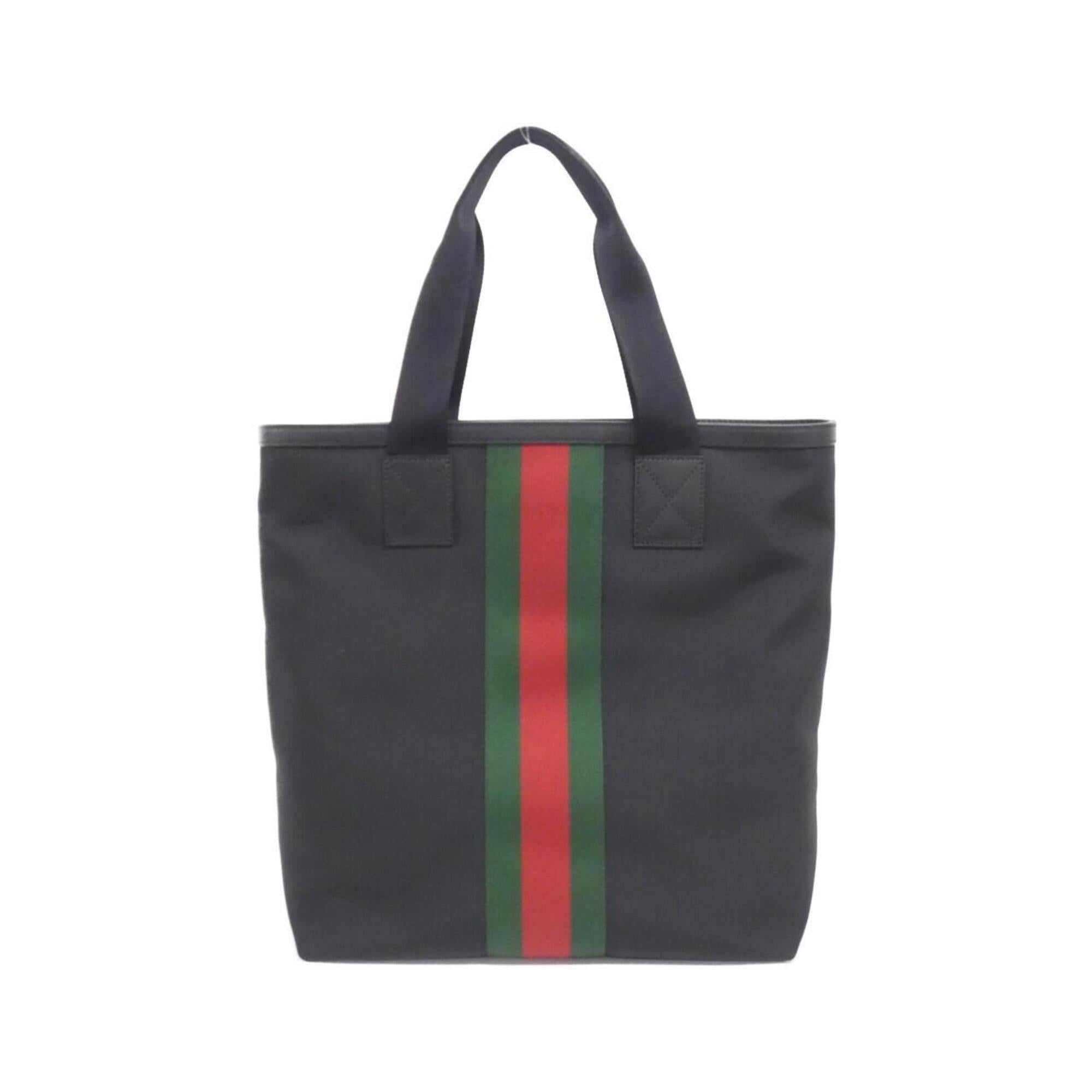 Gucci Black Canvas Handbag (Pre-Owned)