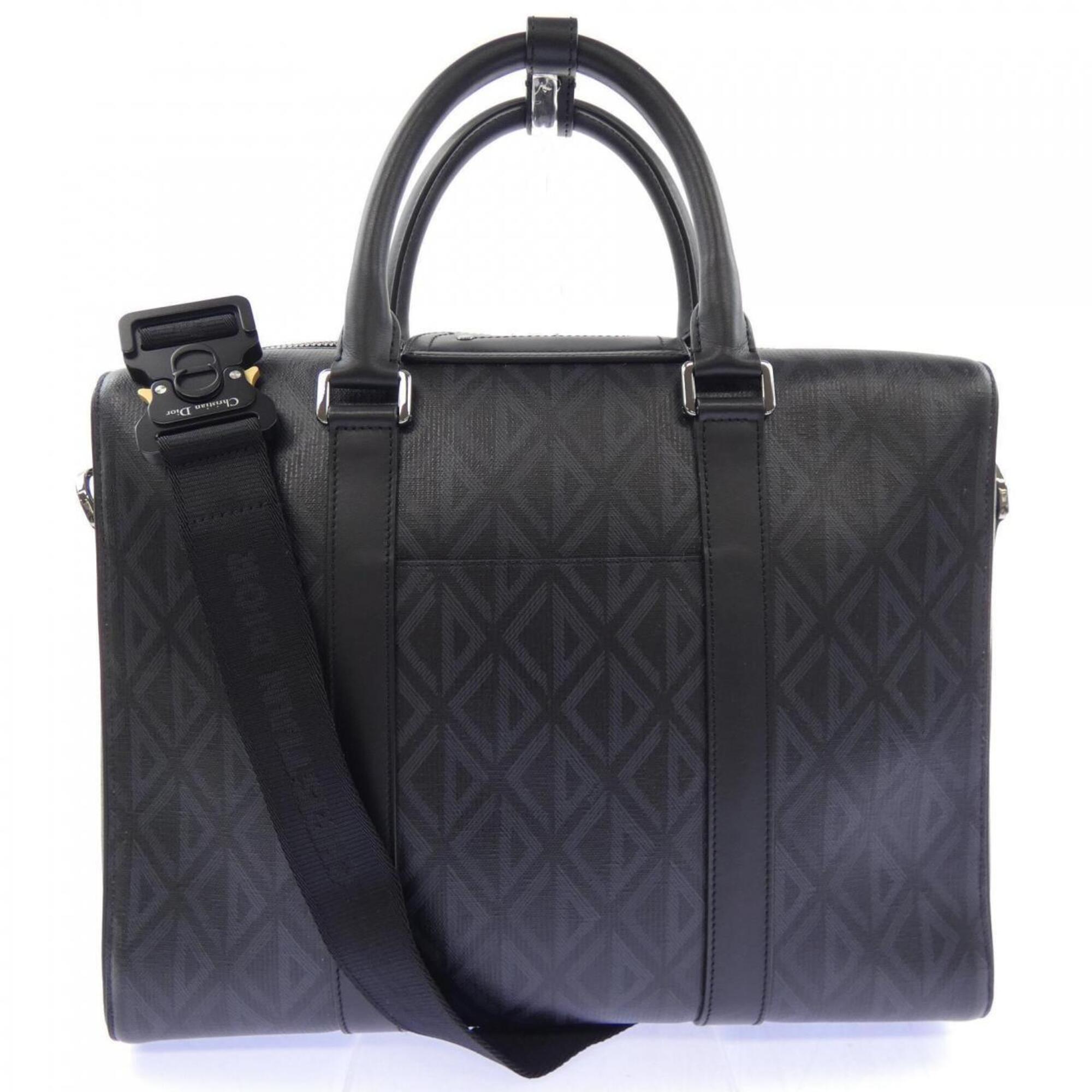 Christian Dior Black Gray Handbag (Pre-Owned)