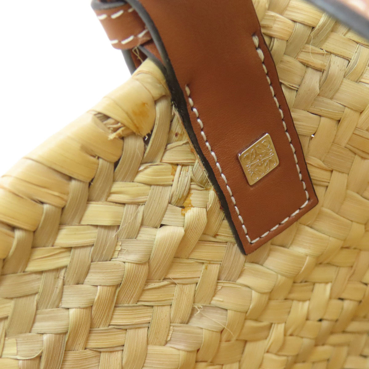 Loewe Beige Raffia Basket Tote Bag (Pre-Owned)