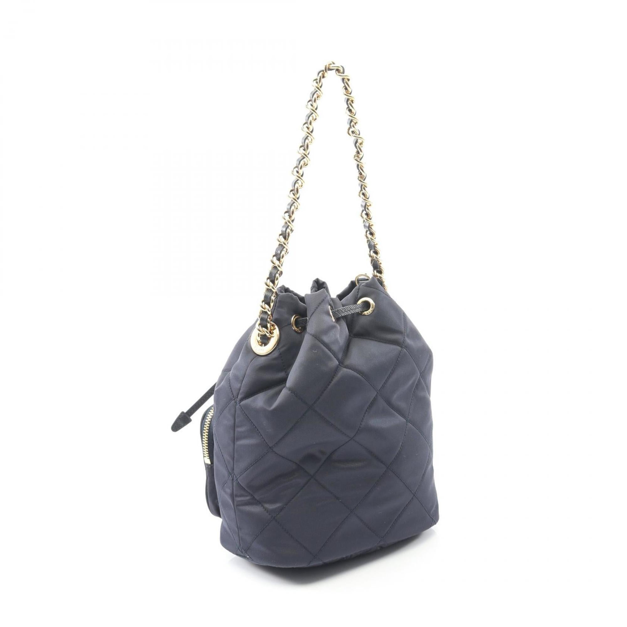 Prada Navy Nylon Saffiano Handbag (Pre-Owned)