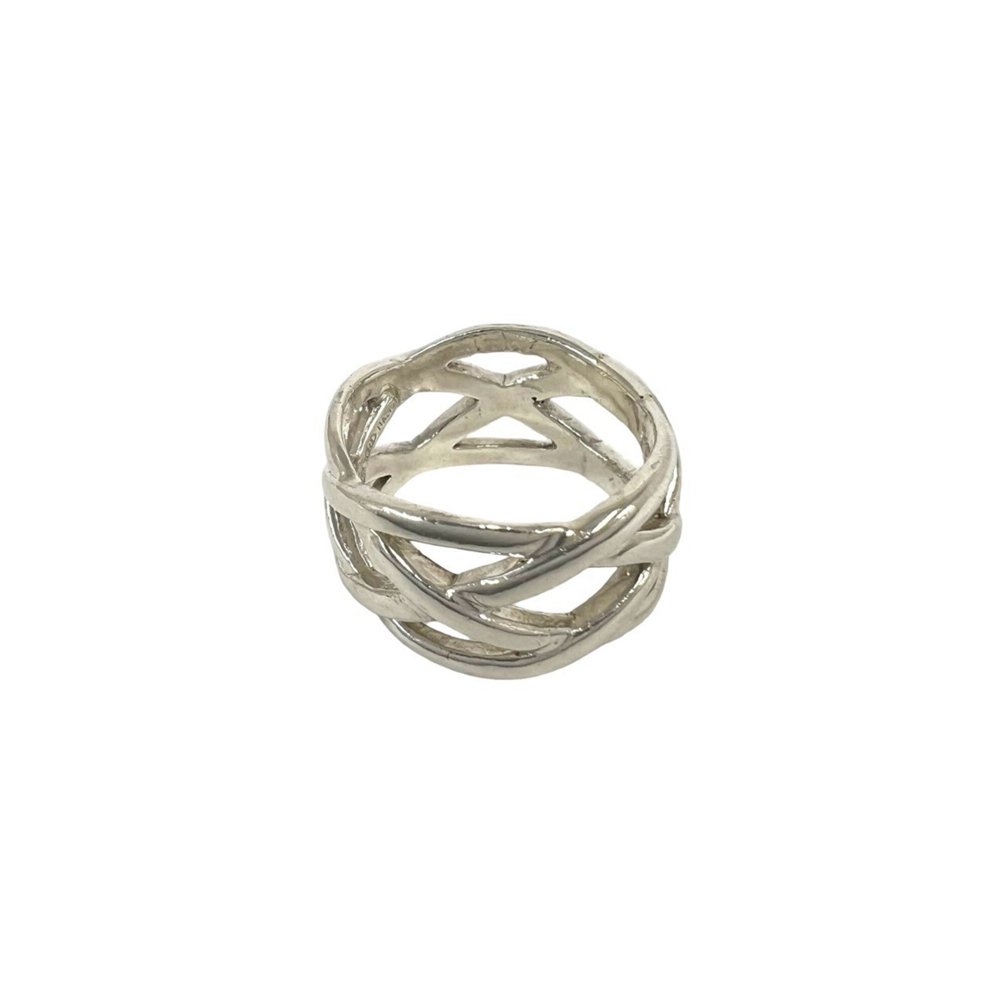 Tiffany Silver Silver 925 Band Ring (Pre-Owned)