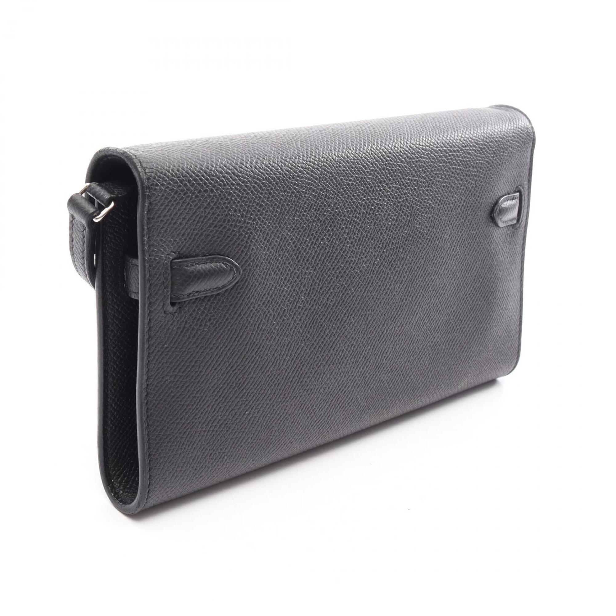 Hermes Black Epsom Leather Leather Handbag Shoulder Bag (Pre-Owned)