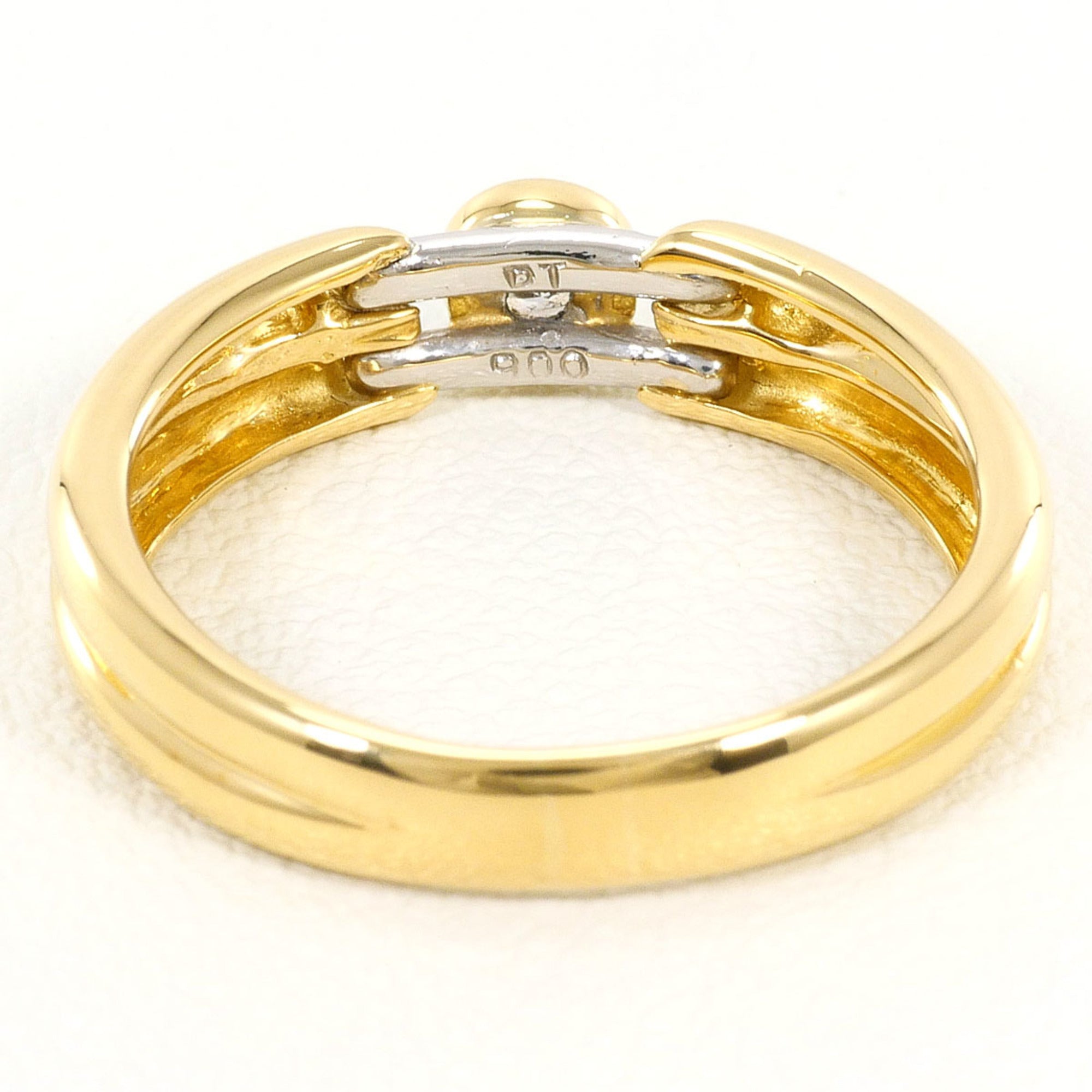Unbranded Platinum Yellow Gold Yellow Gold (18K) Platinum Band Ring (Pre-Owned)