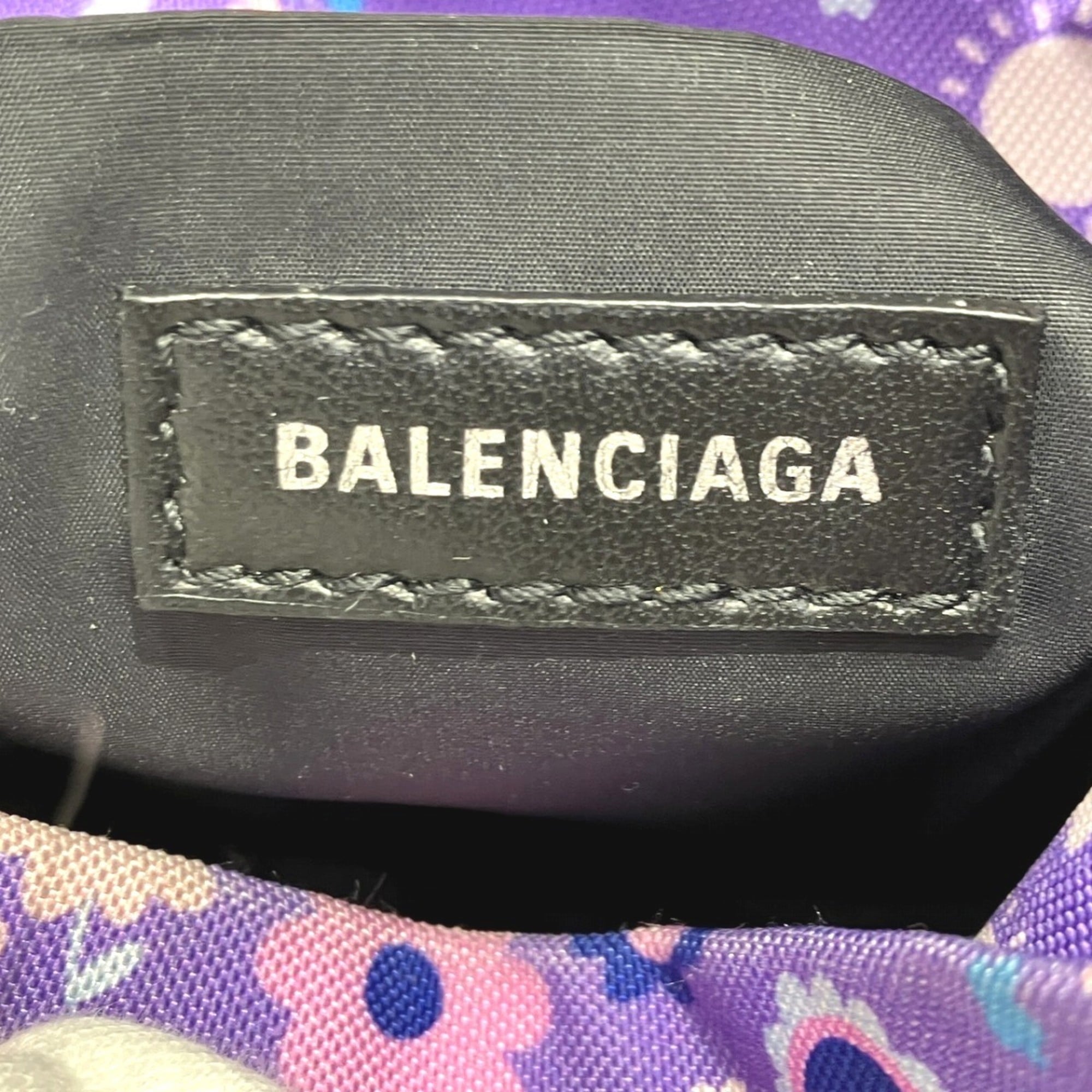 Balenciaga Purple Canvas Shoulder Bag (Pre-Owned)