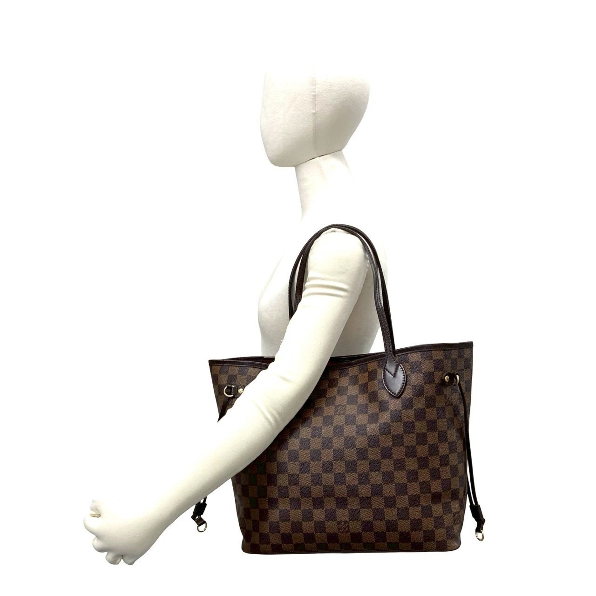 Louis Vuitton Brown Leather Pvc Handbag Shoulder Bag Tote Bag (Pre-Owned)