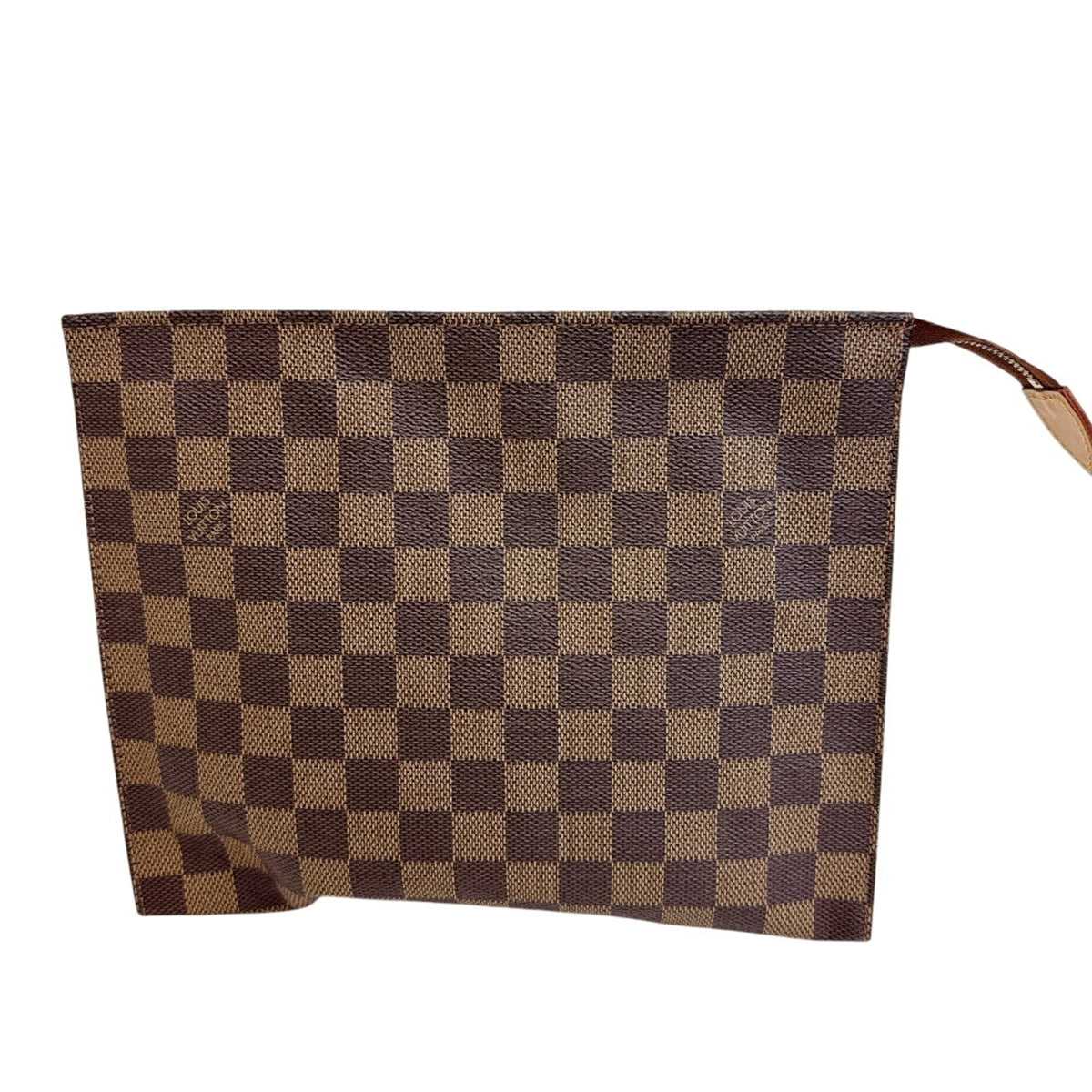 Louis Vuitton Brown Pvc Coated Canvas Clutch Bag Pouch Wash Bag (Pre-Owned)