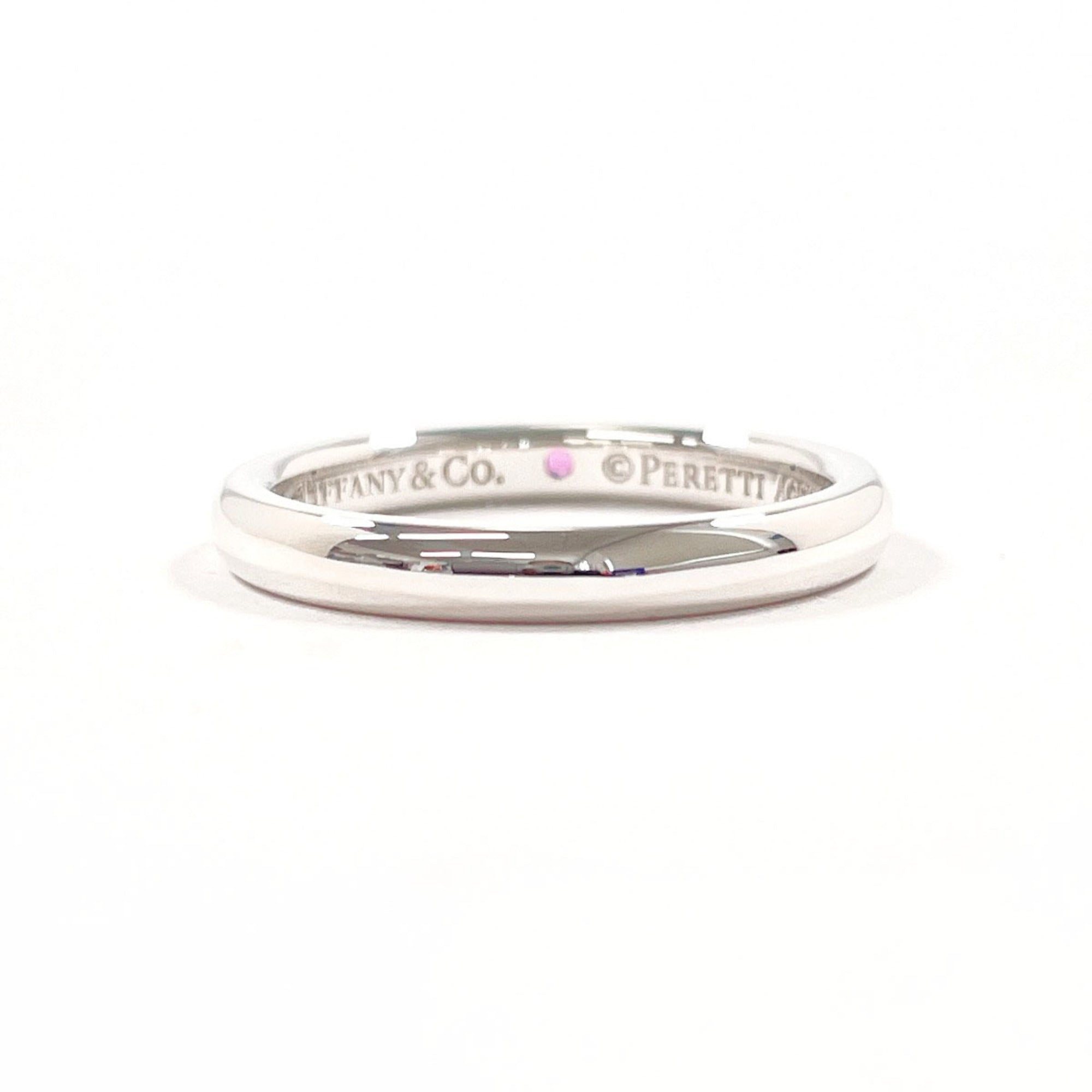 Tiffany Silver Pink Silver 925 Band Ring (Pre-Owned)