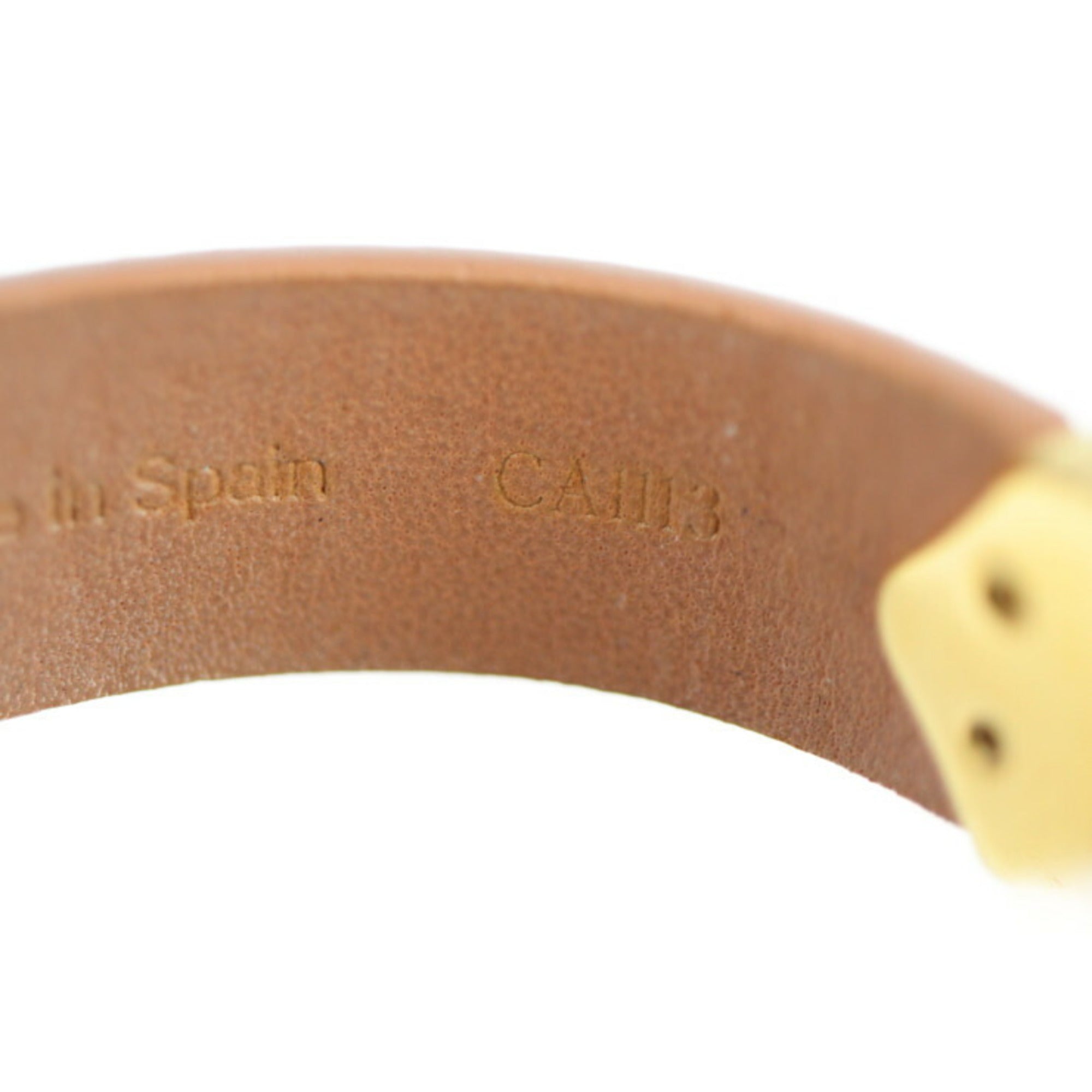 Louis Vuitton Beige Patent Leather Charm Bracelet (Pre-Owned)