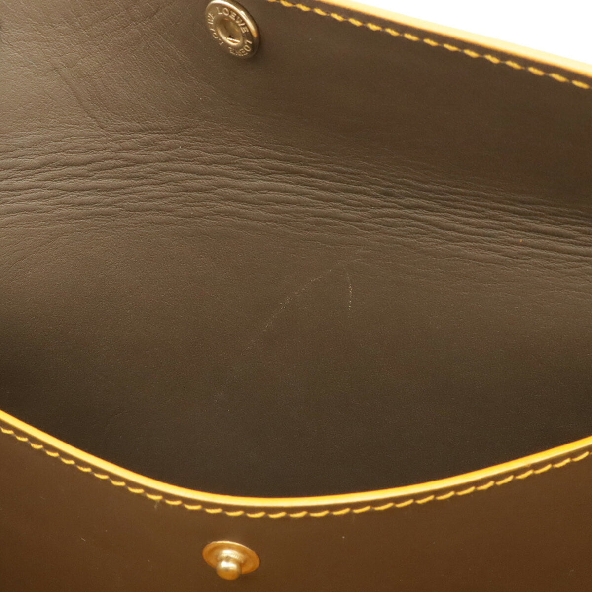 Loewe Brown Leather Shoulder Bag Tote Bag (Pre-Owned)