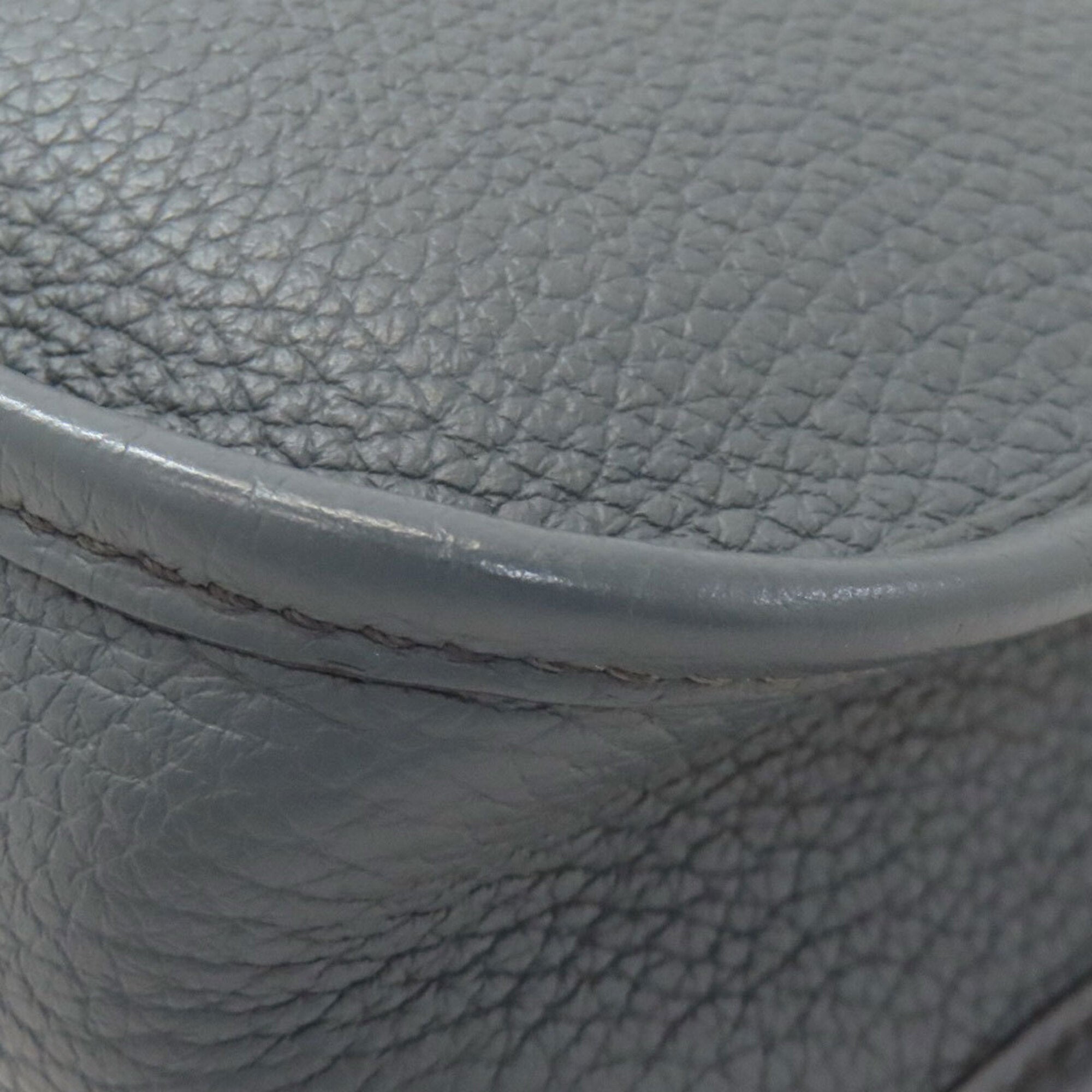 Hermes Blue Gray Taurillon Clemence Leather Shoulder Bag (Pre-Owned)