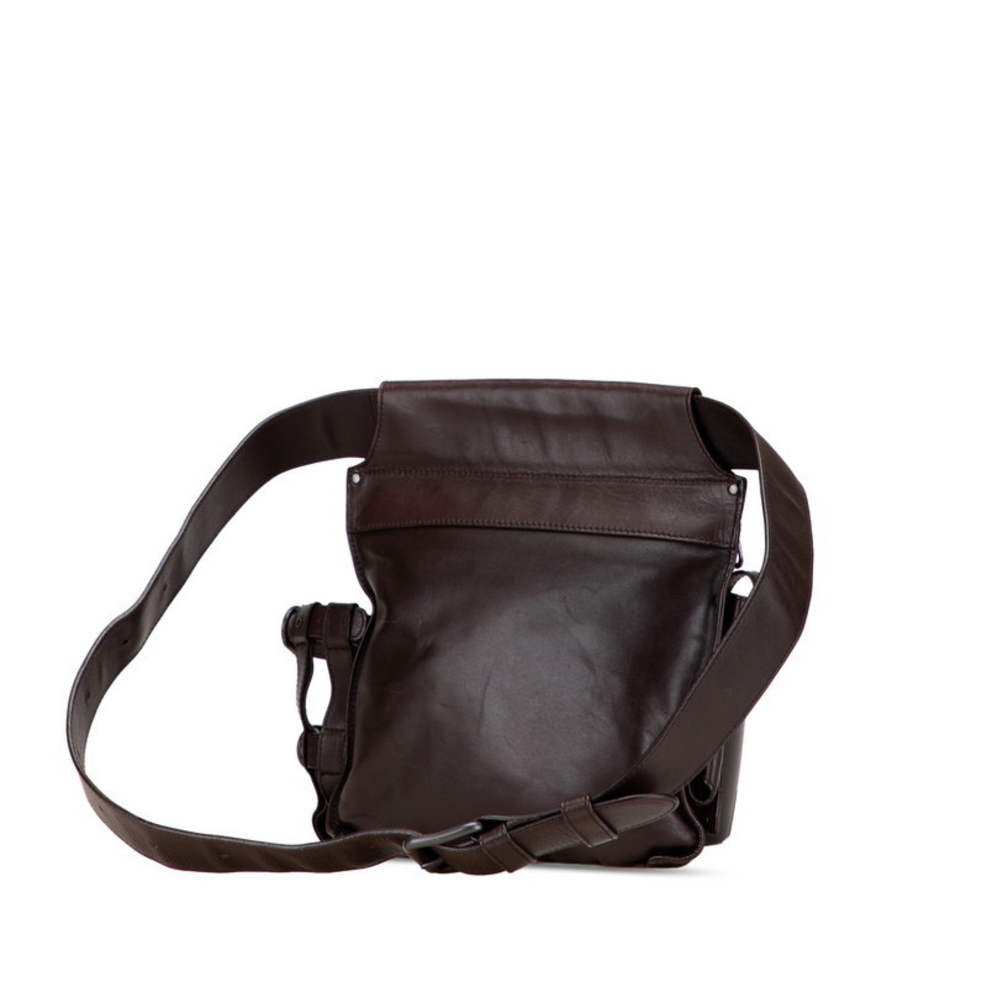 Bottega Veneta Intrecciato Brown Leather Fanny Pack (Pre-Owned)
