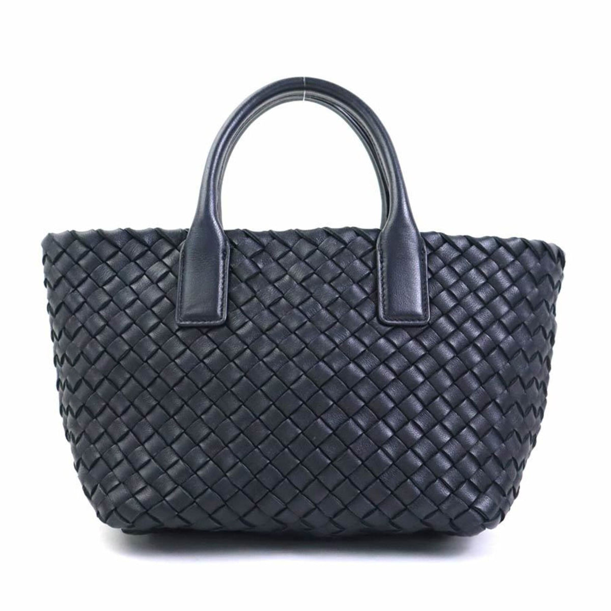 Bottega Veneta Black Intrecciato Handbag Shoulder Bag (Pre-Owned)