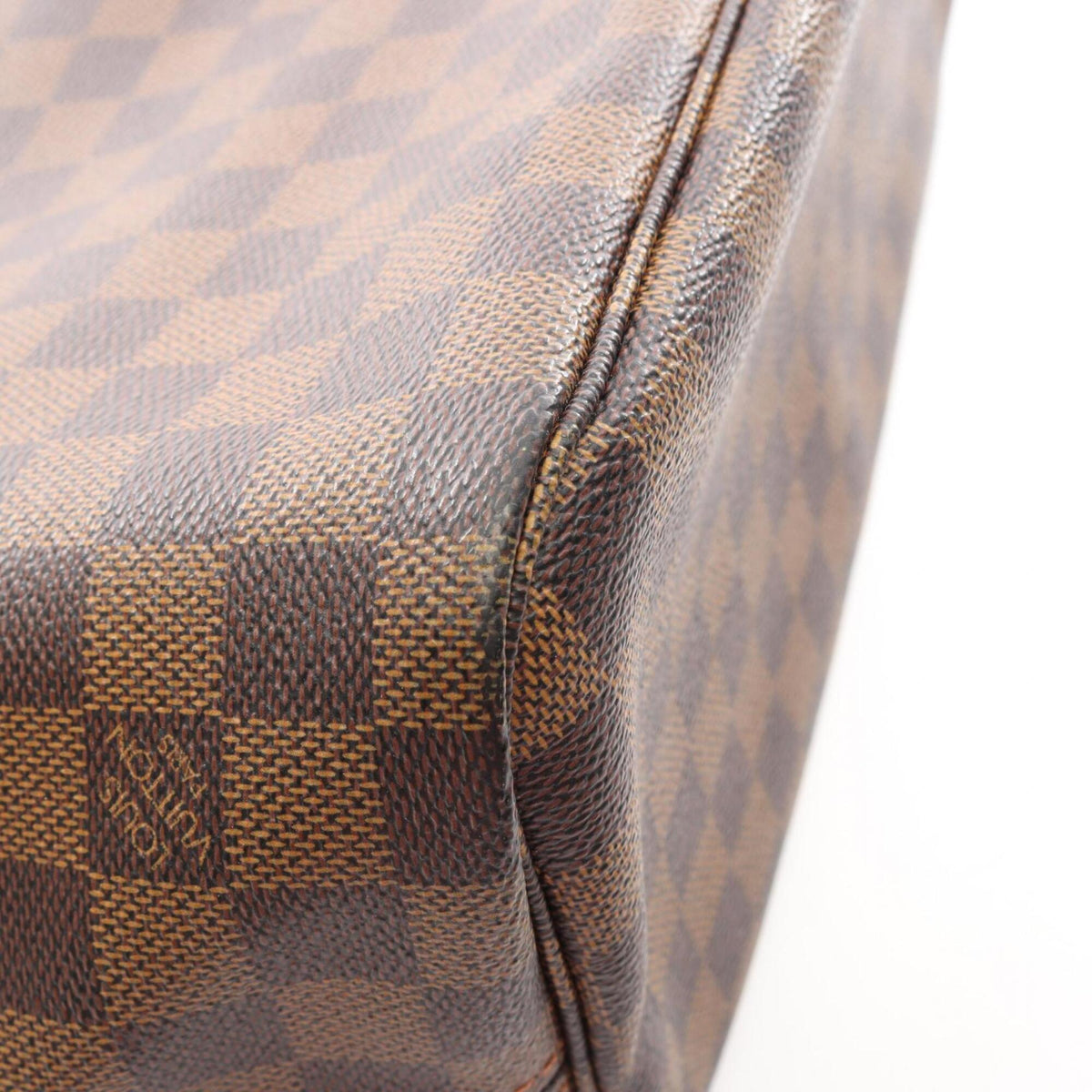 Louis Vuitton Brown Ebene Coated Canvas Damier Canvas Leather Handbag Tote Bag (Pre-Owned)