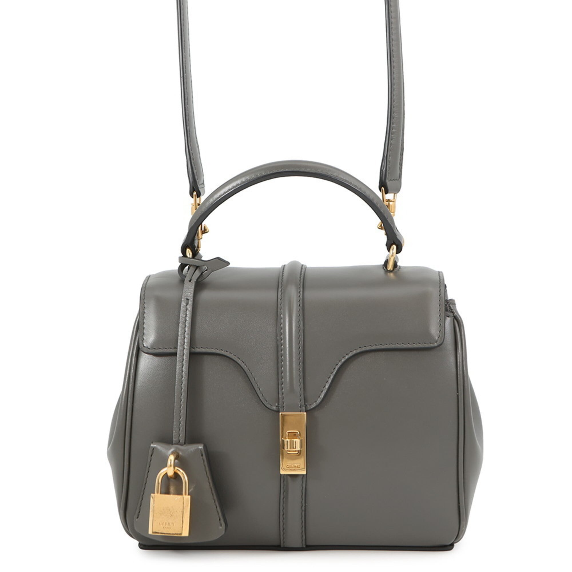 Celine Gray Leather Handbag (Pre-Owned)