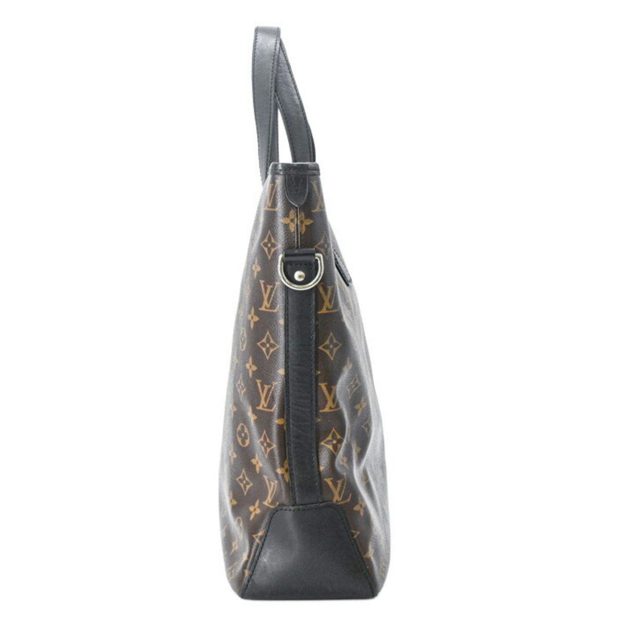 Louis Vuitton Black Brown Monogram Shoulder Bag Tote Bag (Pre-Owned)