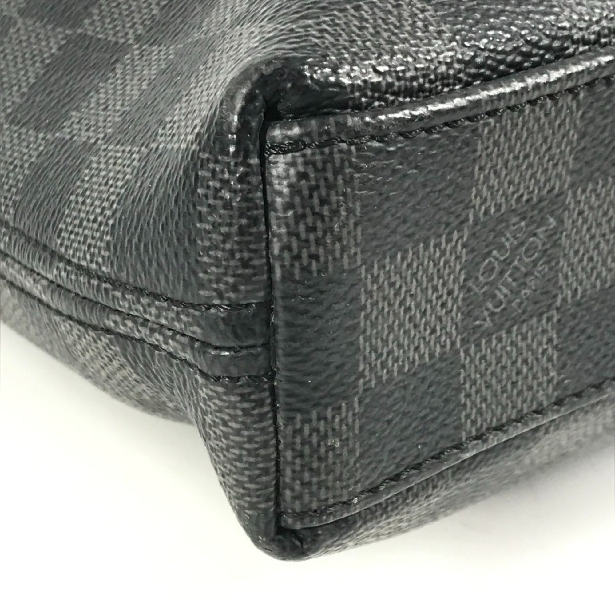 Louis Vuitton Black Damier Graphite Canvas Handbag Tote Bag (Pre-Owned)
