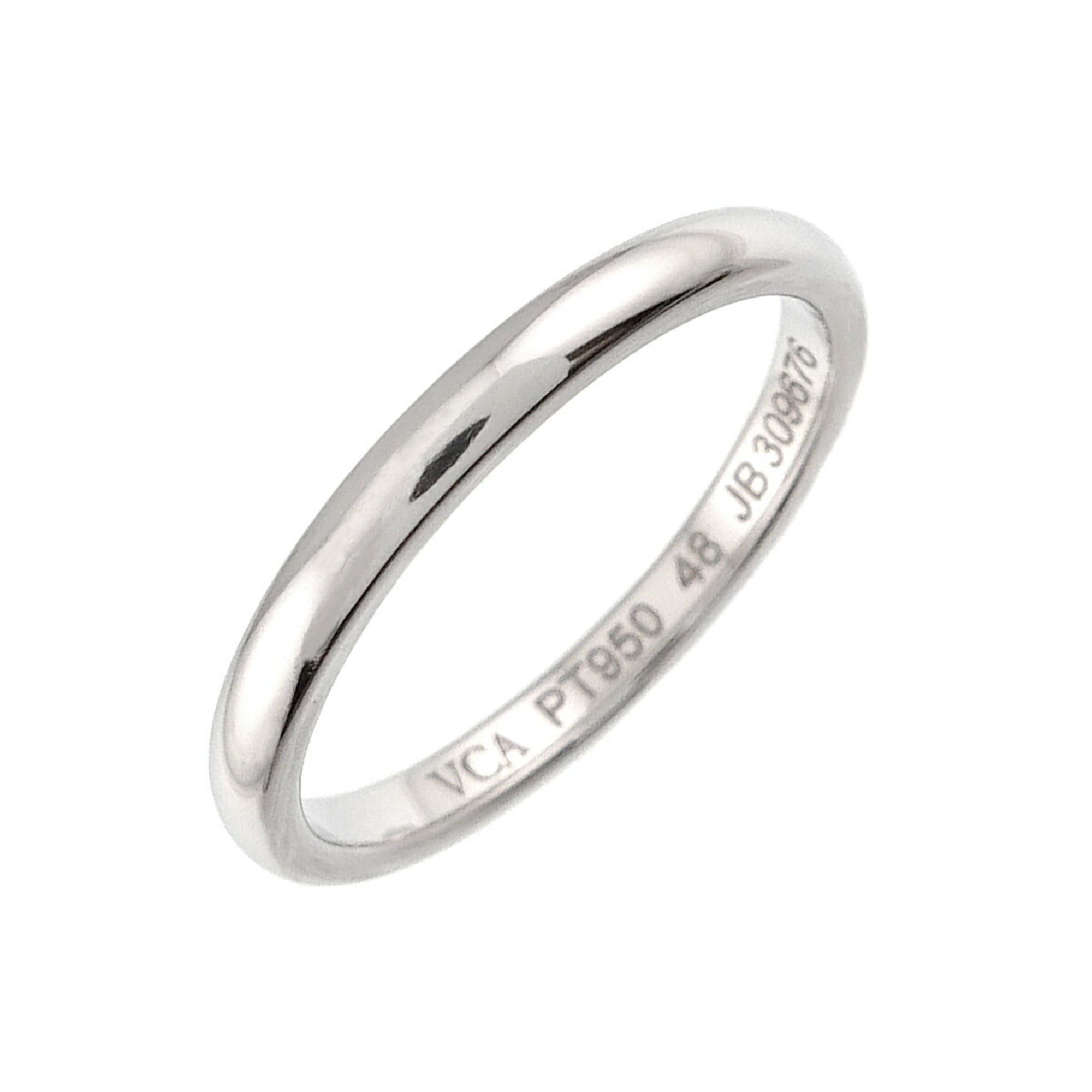 Van Cleef & Arpels Platinum 950 Band Ring (Pre-Owned)