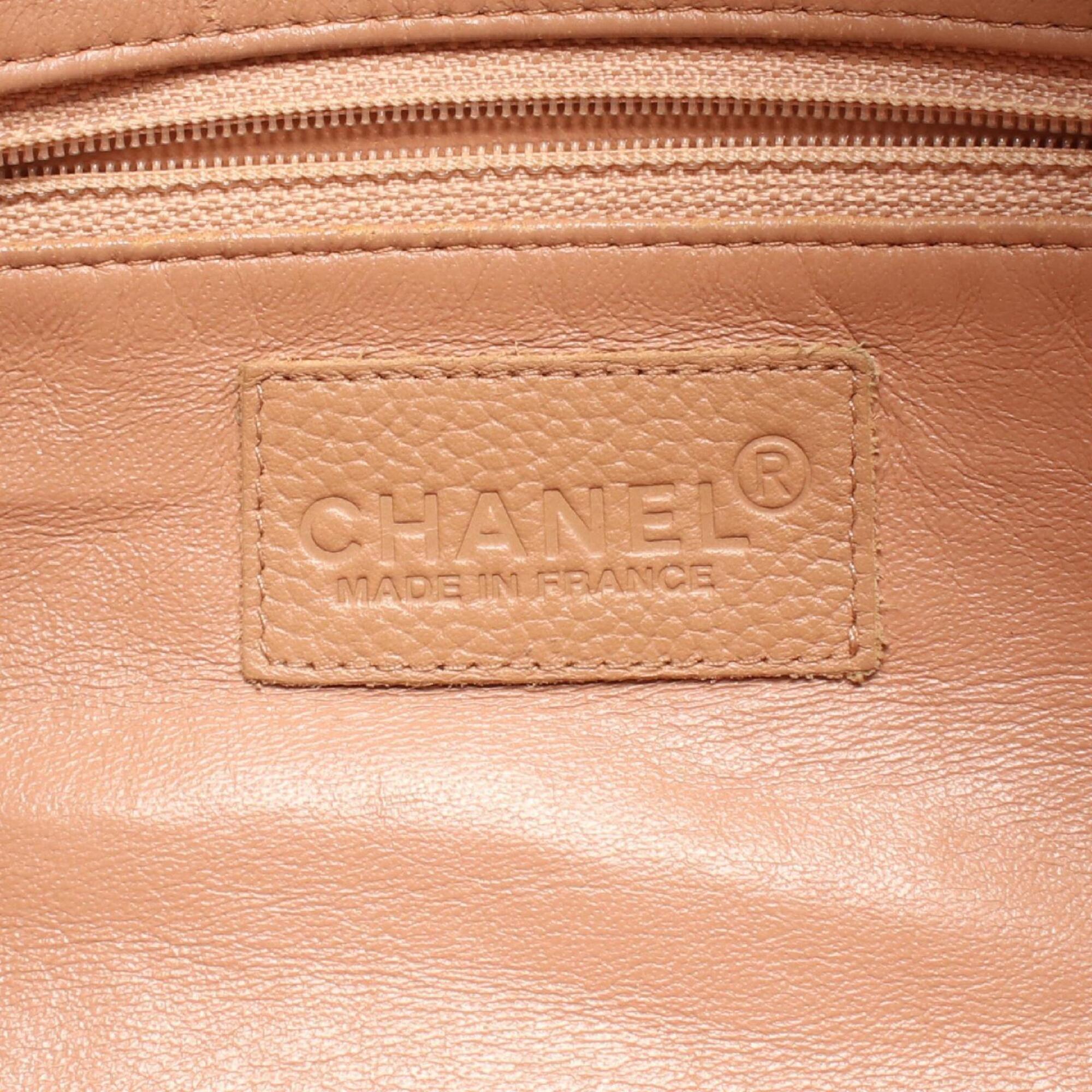 Chanel Black Pink Grained Calfskin Handbag Tote Bag (Pre-Owned)