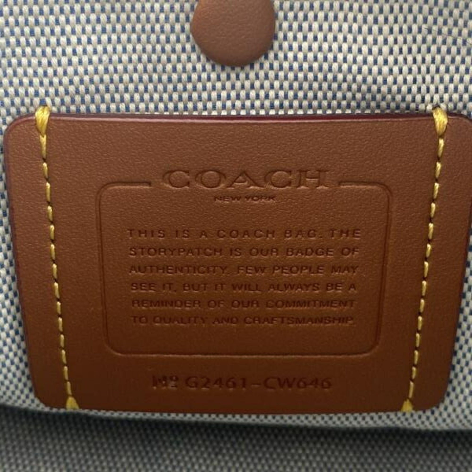 Coach Black Blue Navy Leather Shoulder Bag (Pre-Owned)