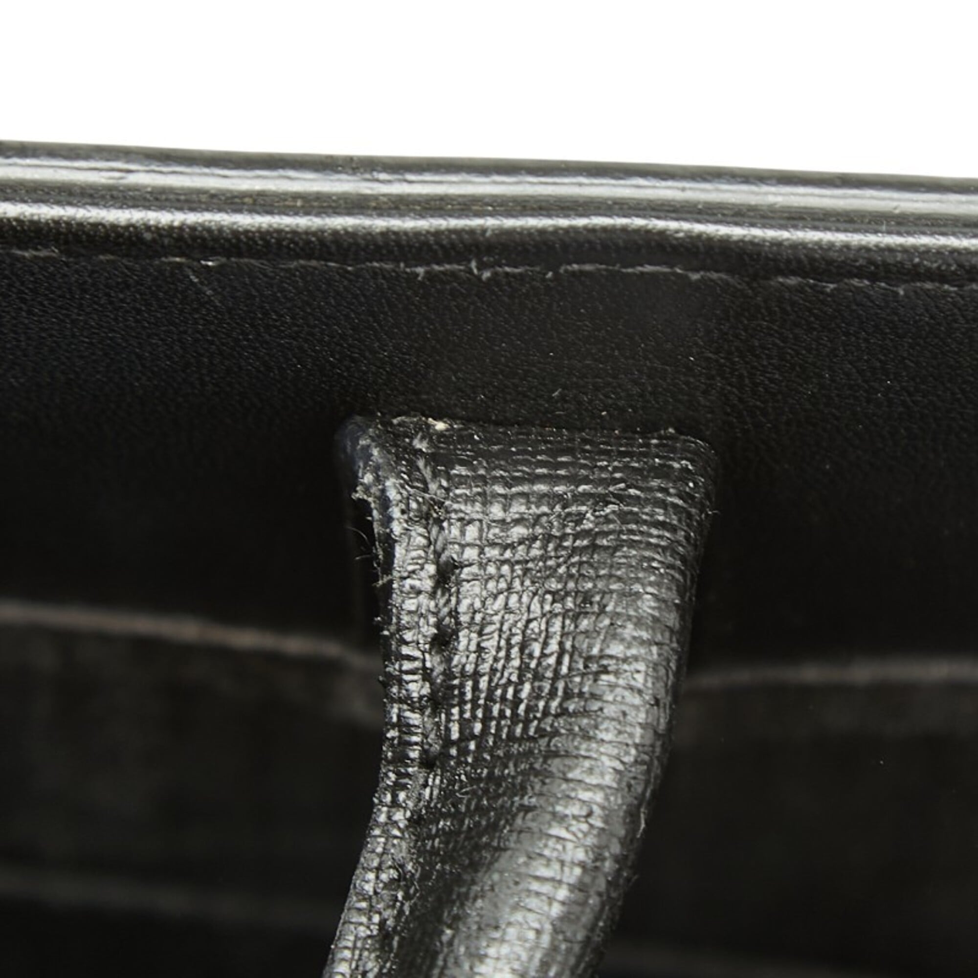 Fendi 2Jours Black Leather Handbag Shoulder Bag (Pre-Owned)